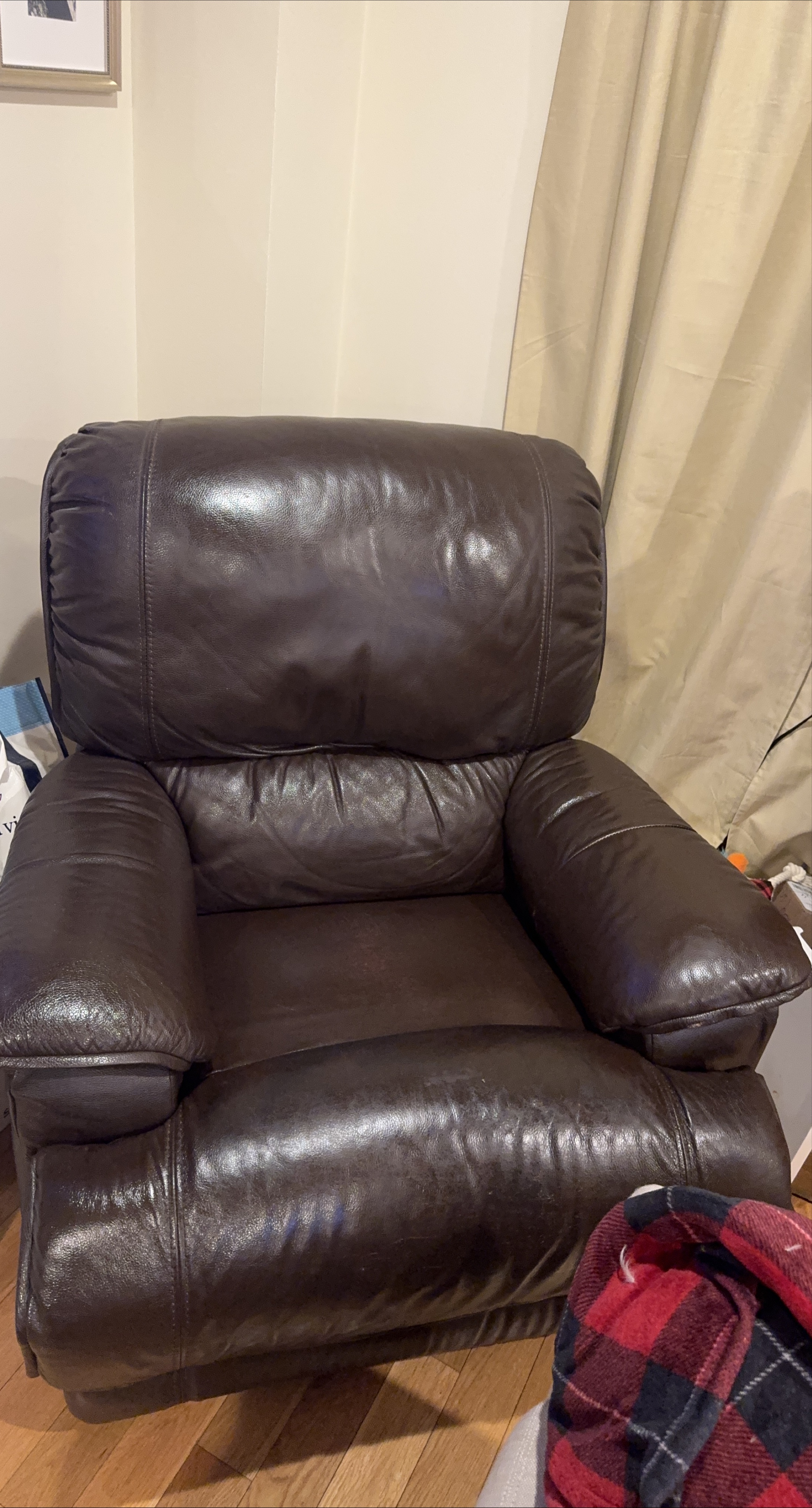 Brown Leather Recliner