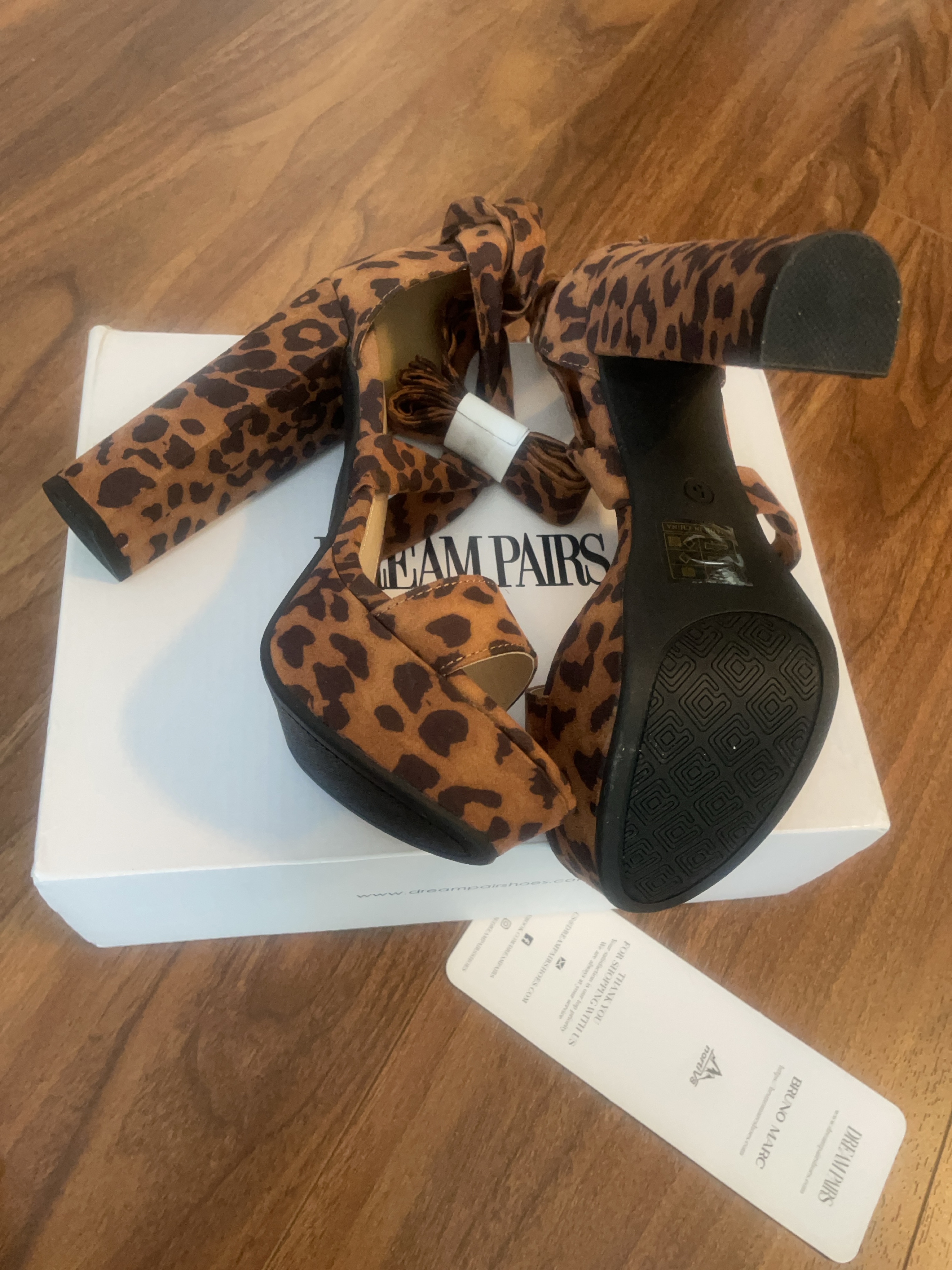 Dream Pairs Leopard Print Heels thumbnail