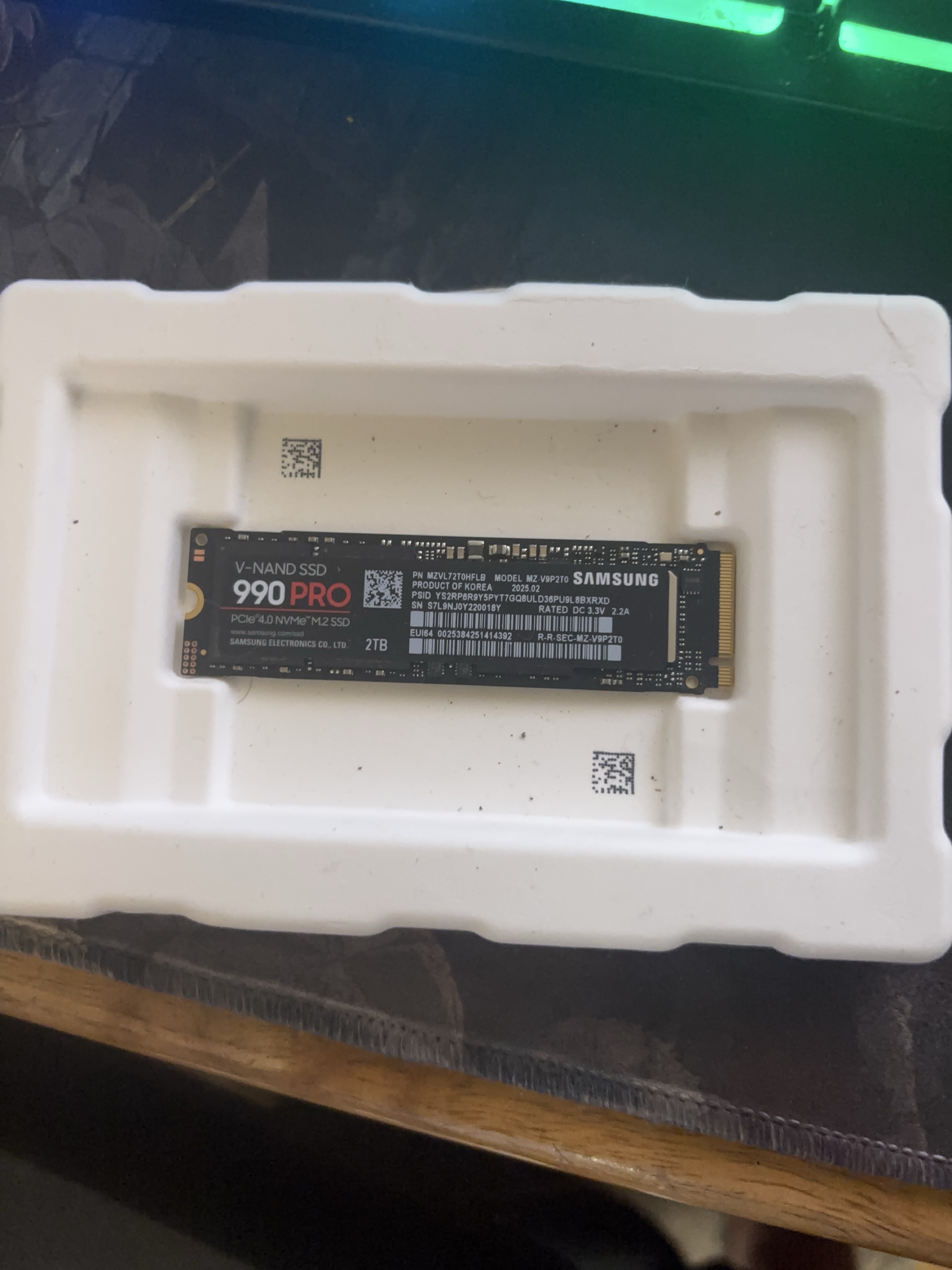 Samsung 990 PRO 2TB NVMe SSD thumbnail