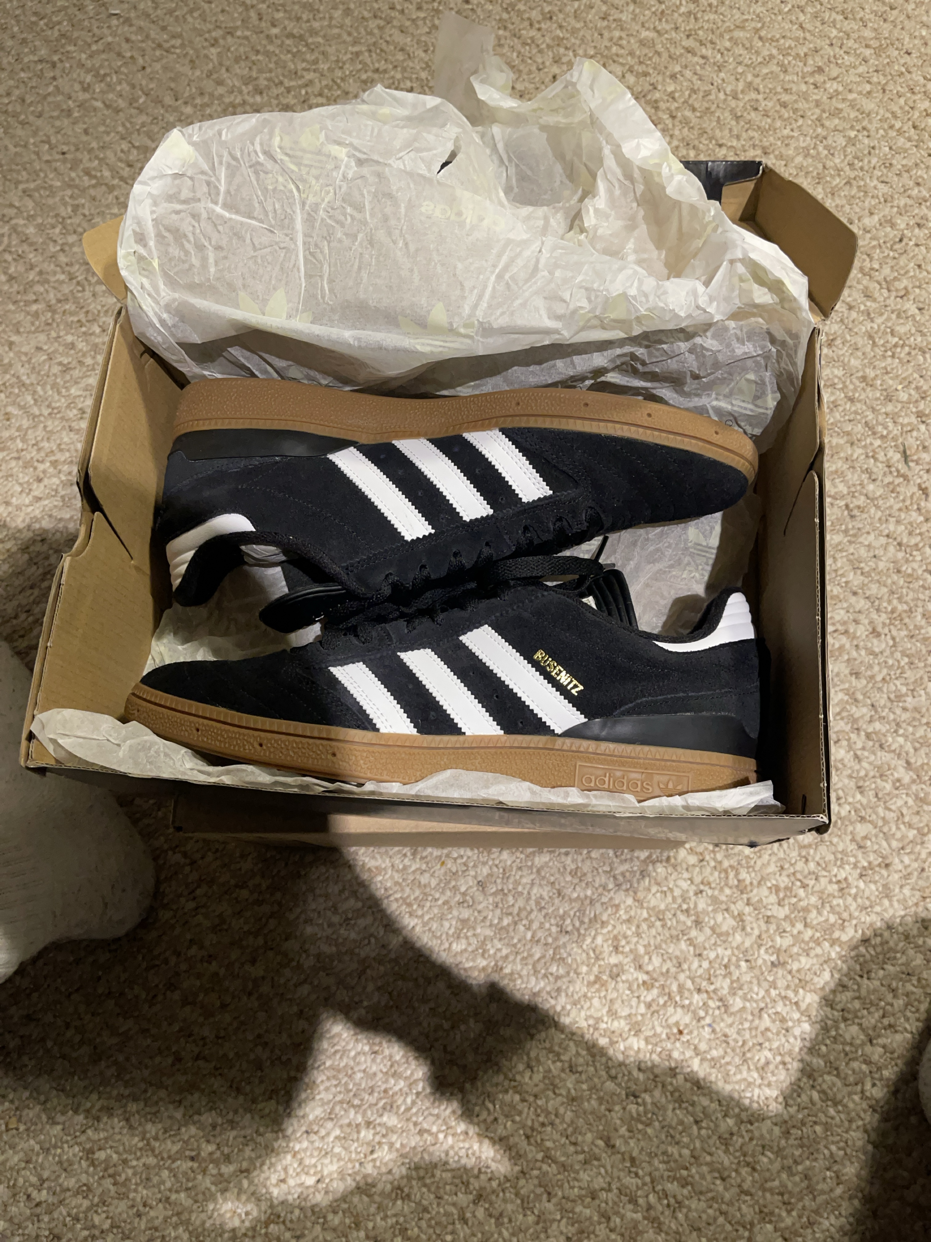 Adidas Busenitz Shoes - Black & White thumbnail