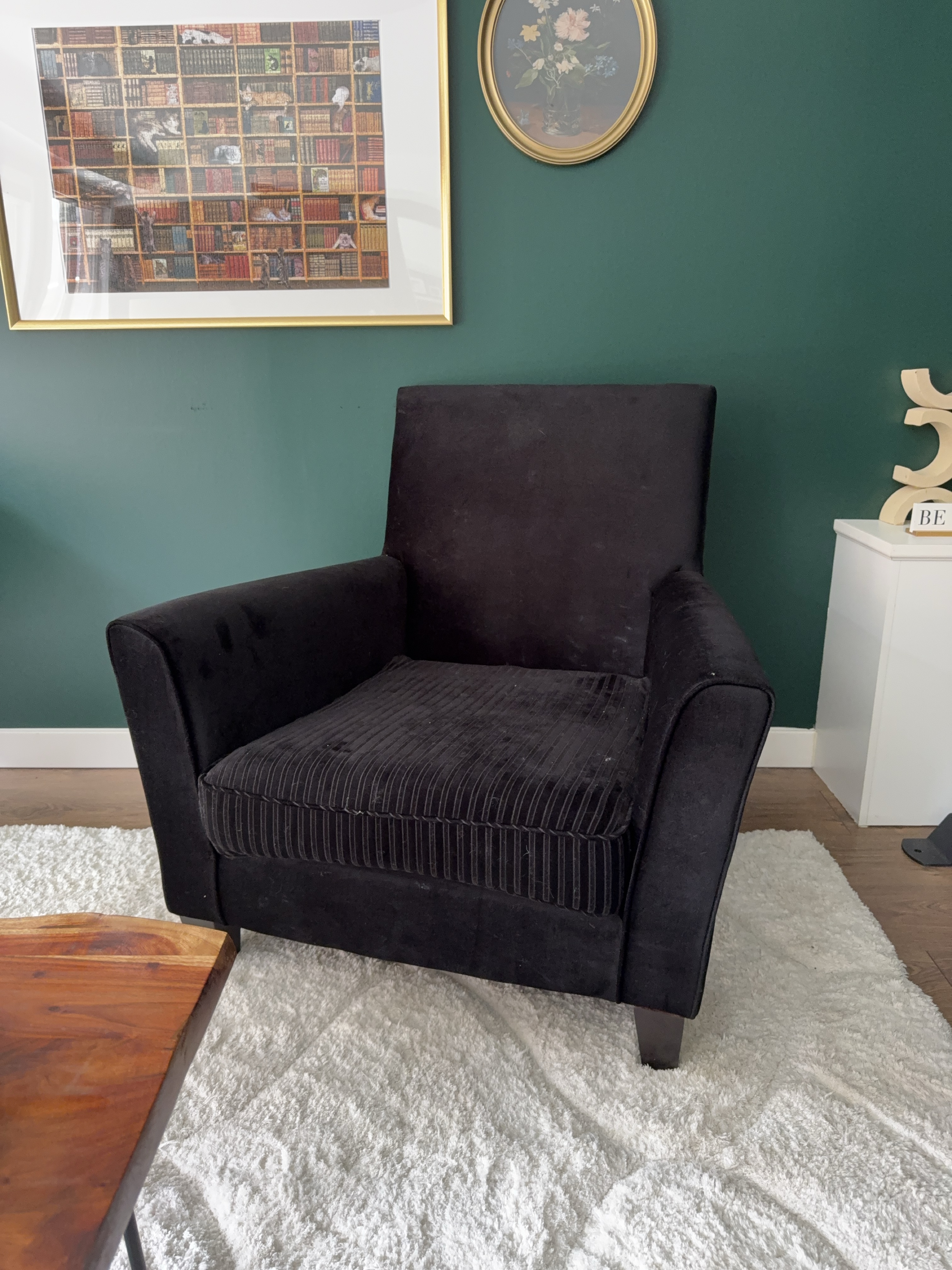 🧡Black Armchair‼️<Like New> thumbnail