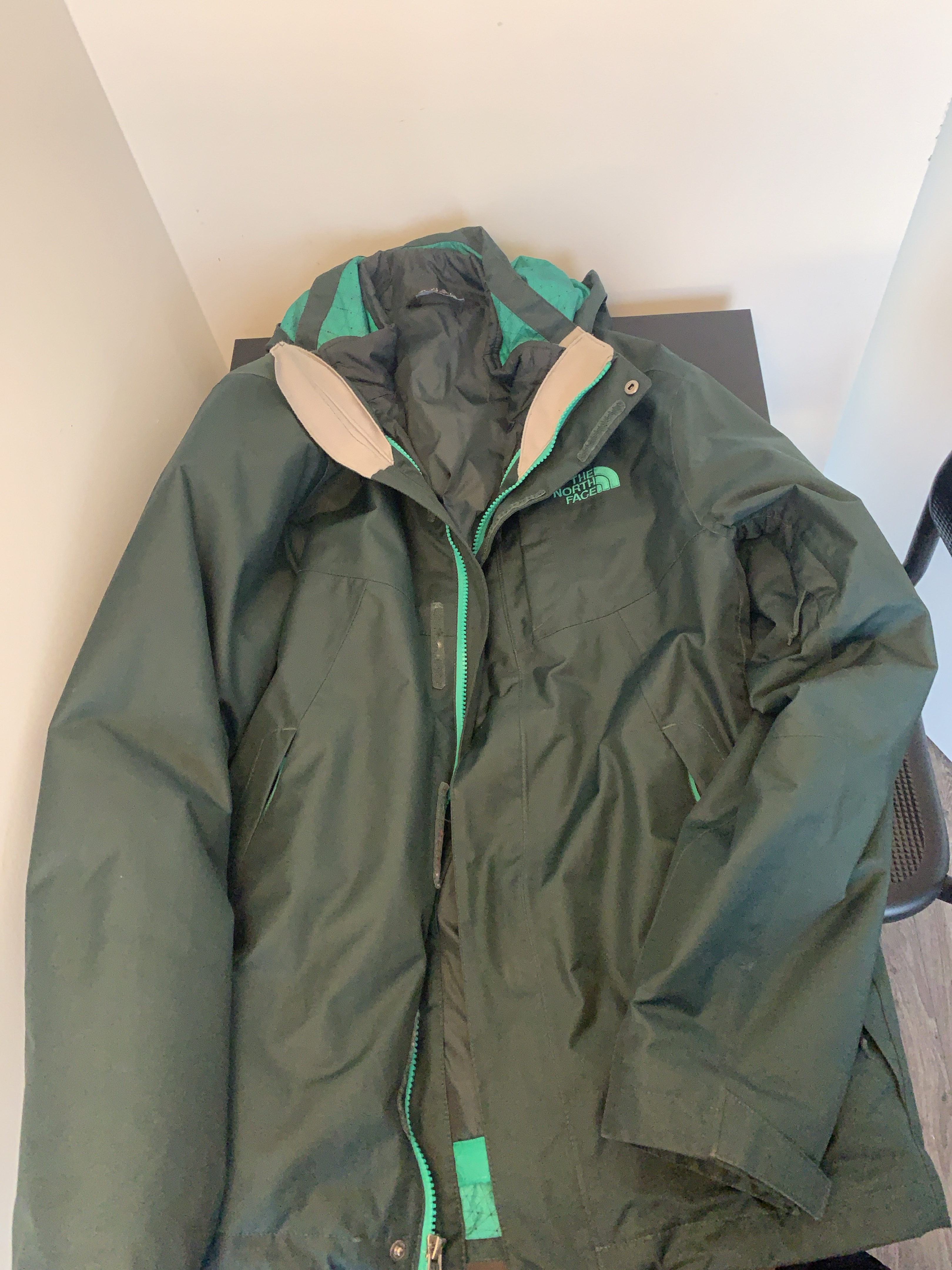 Green North Face Jacket