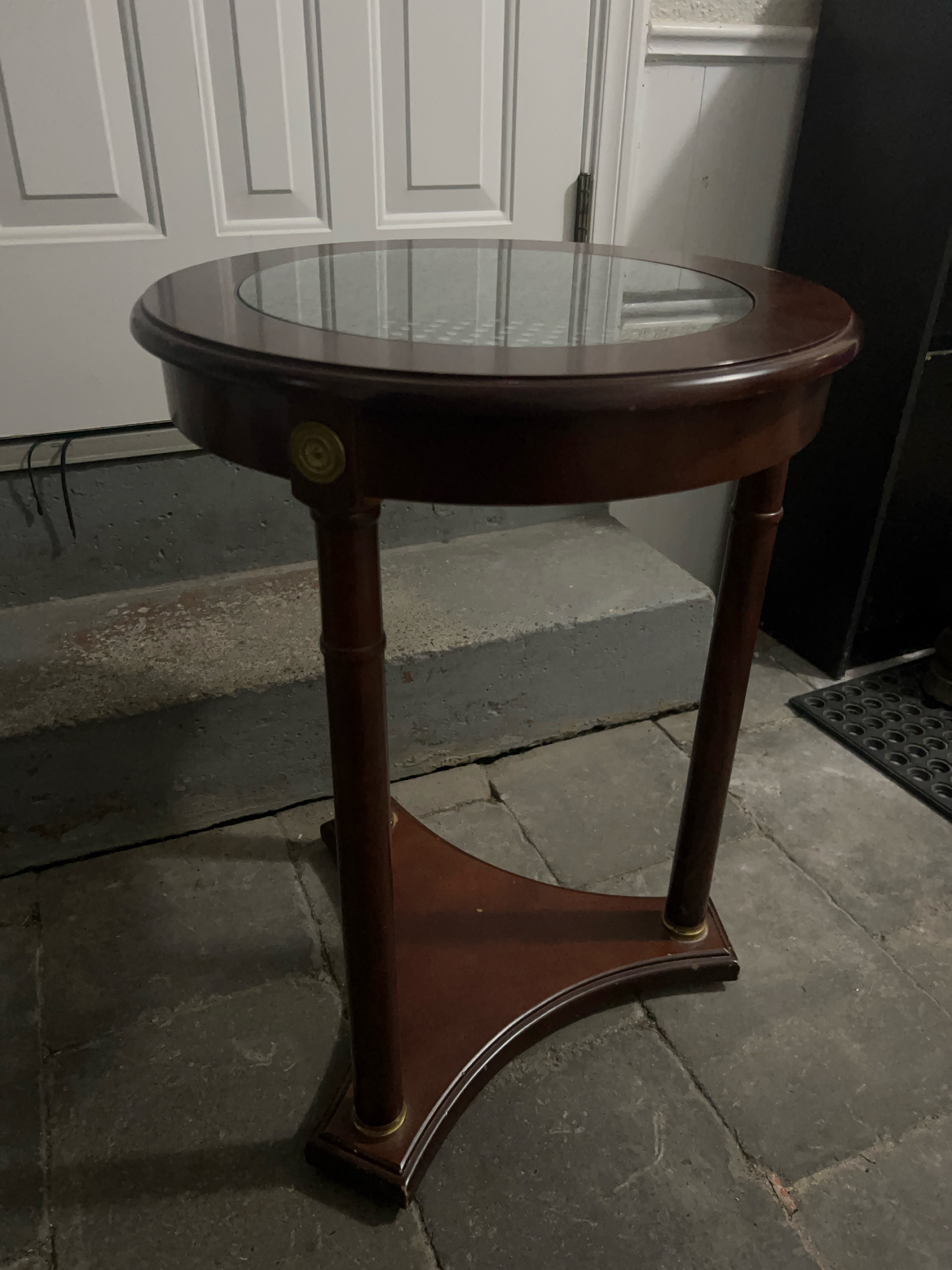 Dark Wood Side Table thumbnail