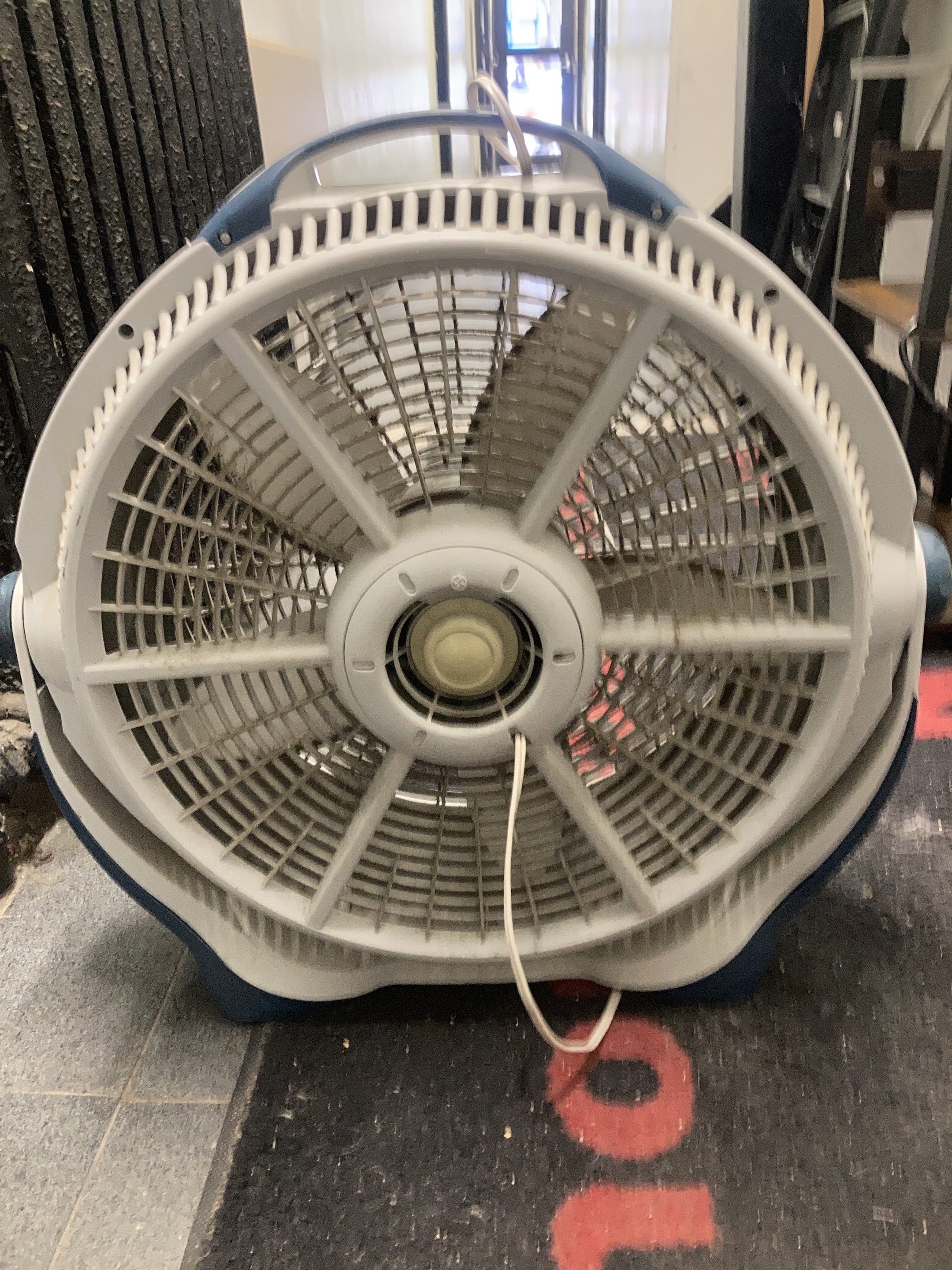 White and Blue Electric Fan thumbnail