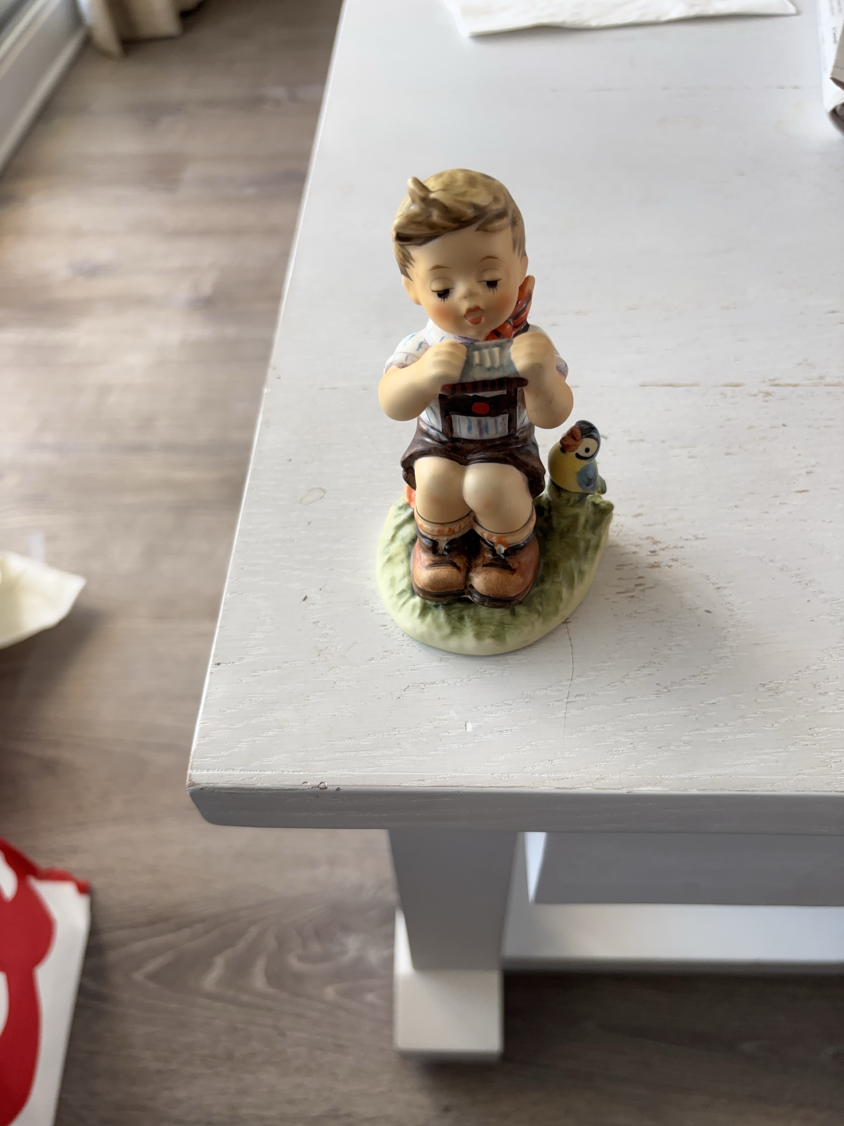 Hummel Boy Figurine with Bird thumbnail