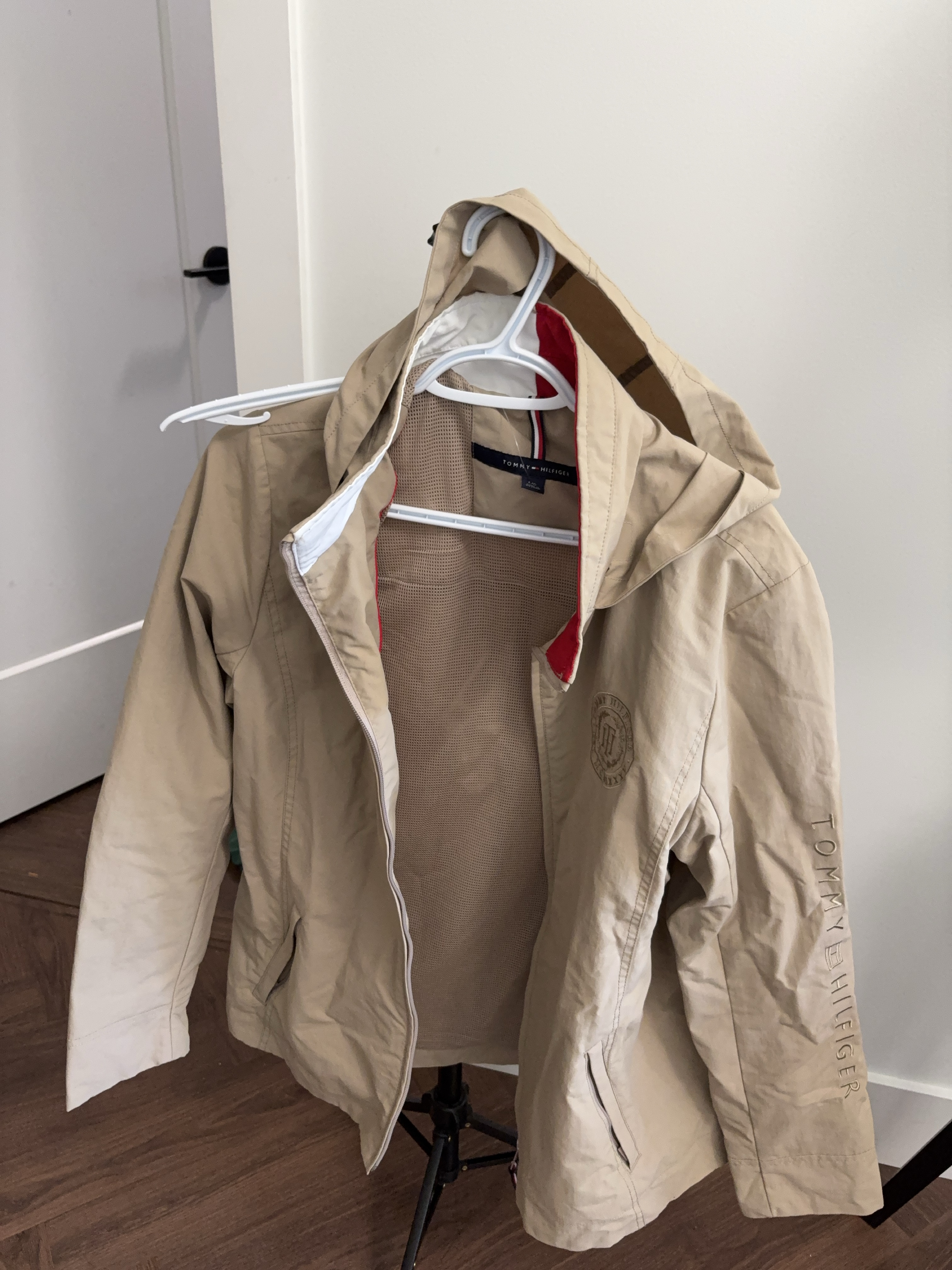 Tommy Hilfiger Beige Rain Jacket thumbnail