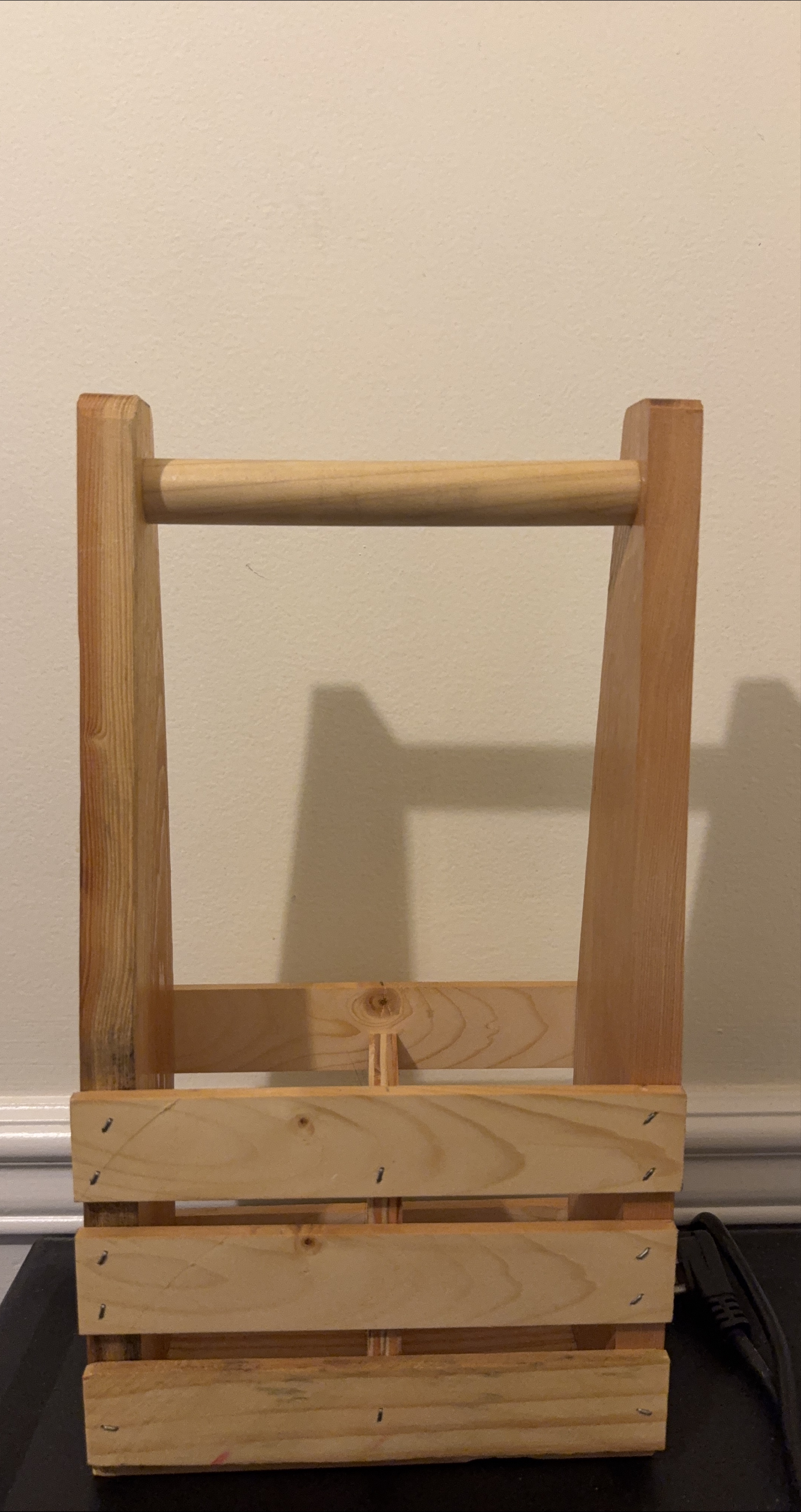 Handmade Wooden Wine Carrier thumbnail