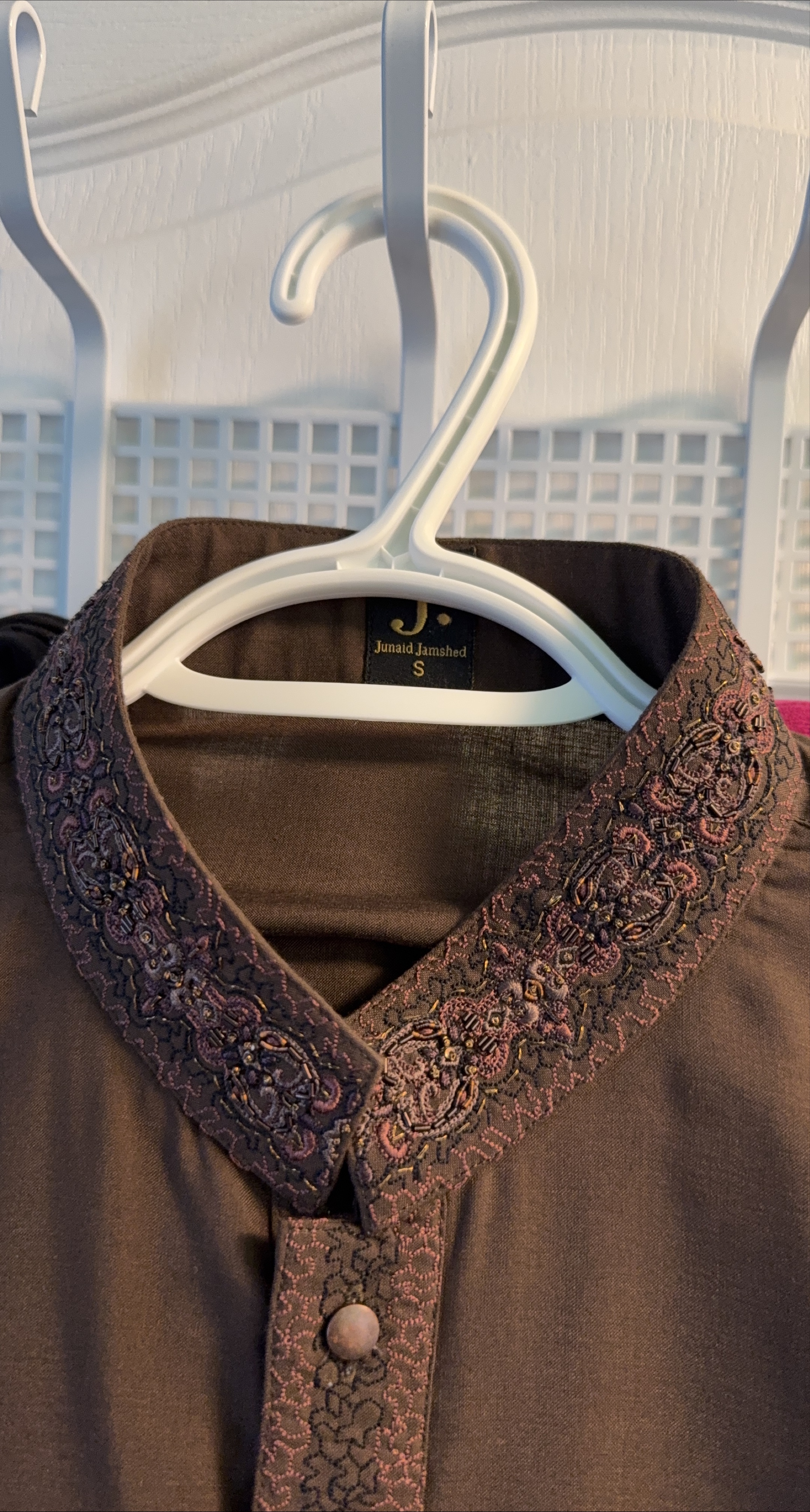 Junaid Jamshed Brown Men’s kurta thumbnail