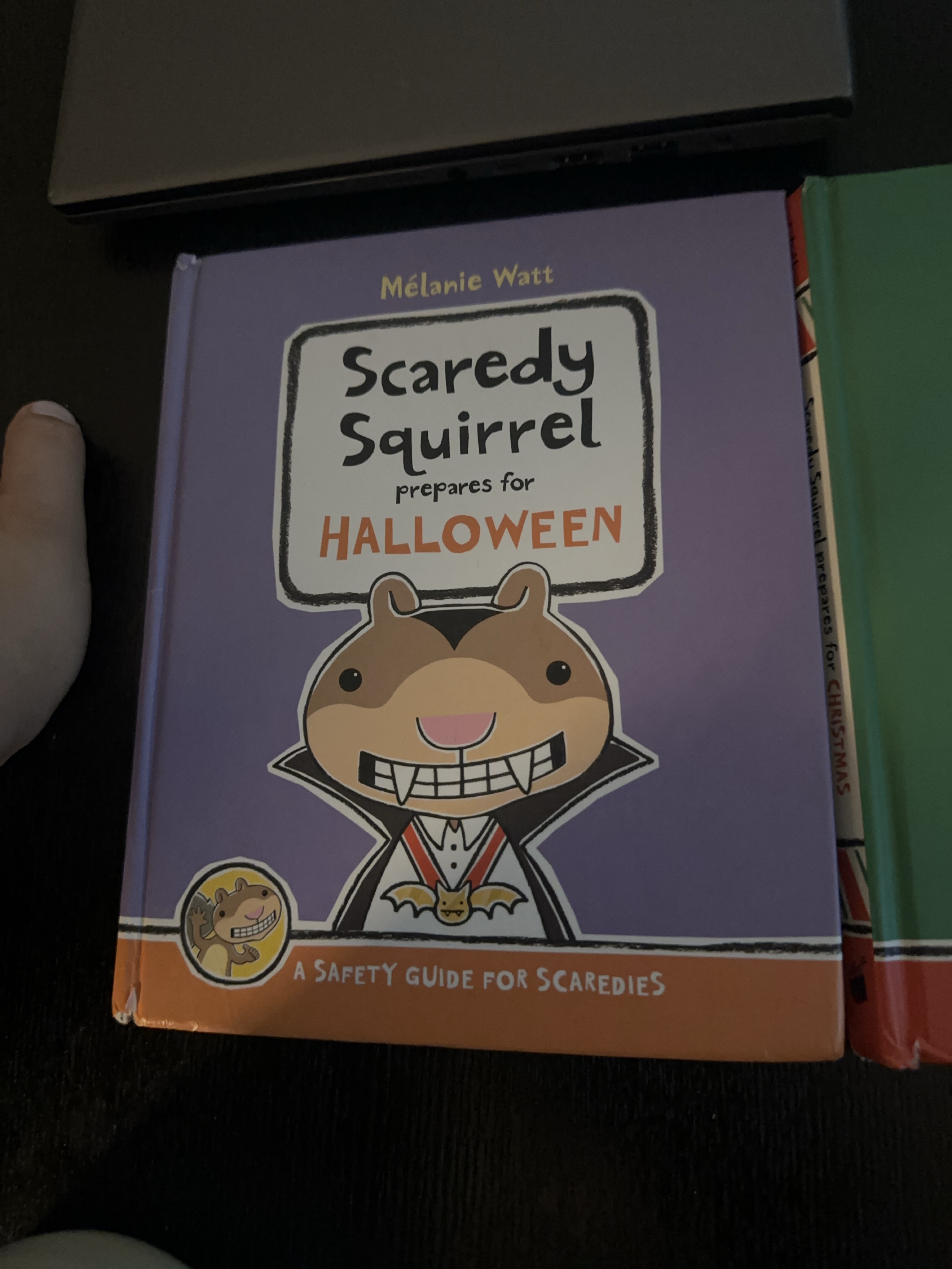 Scaredy Squirrel Halloween Book and Christmas book thumbnail