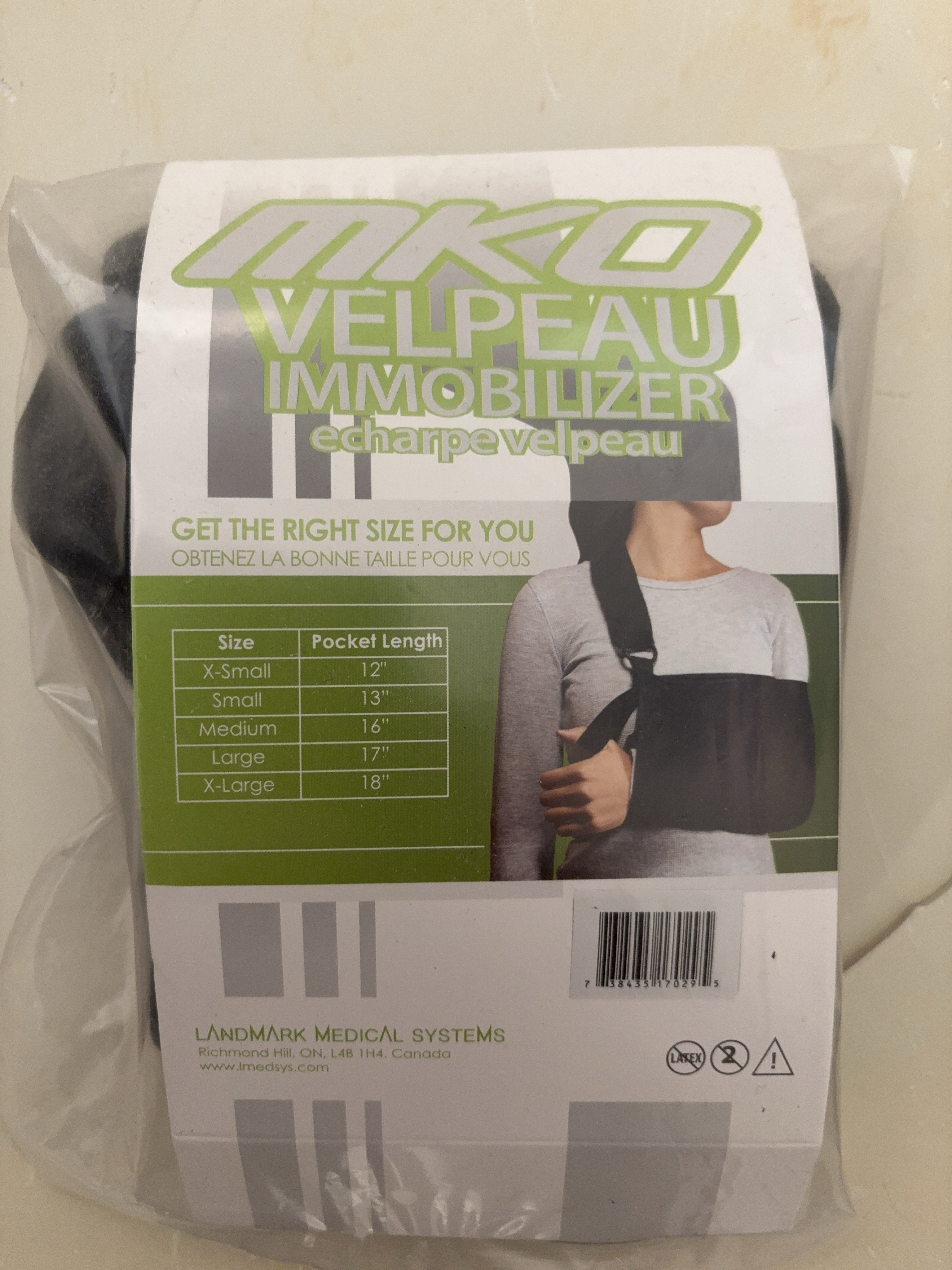 MKO Velpeau Immobilizer - Size Medium
