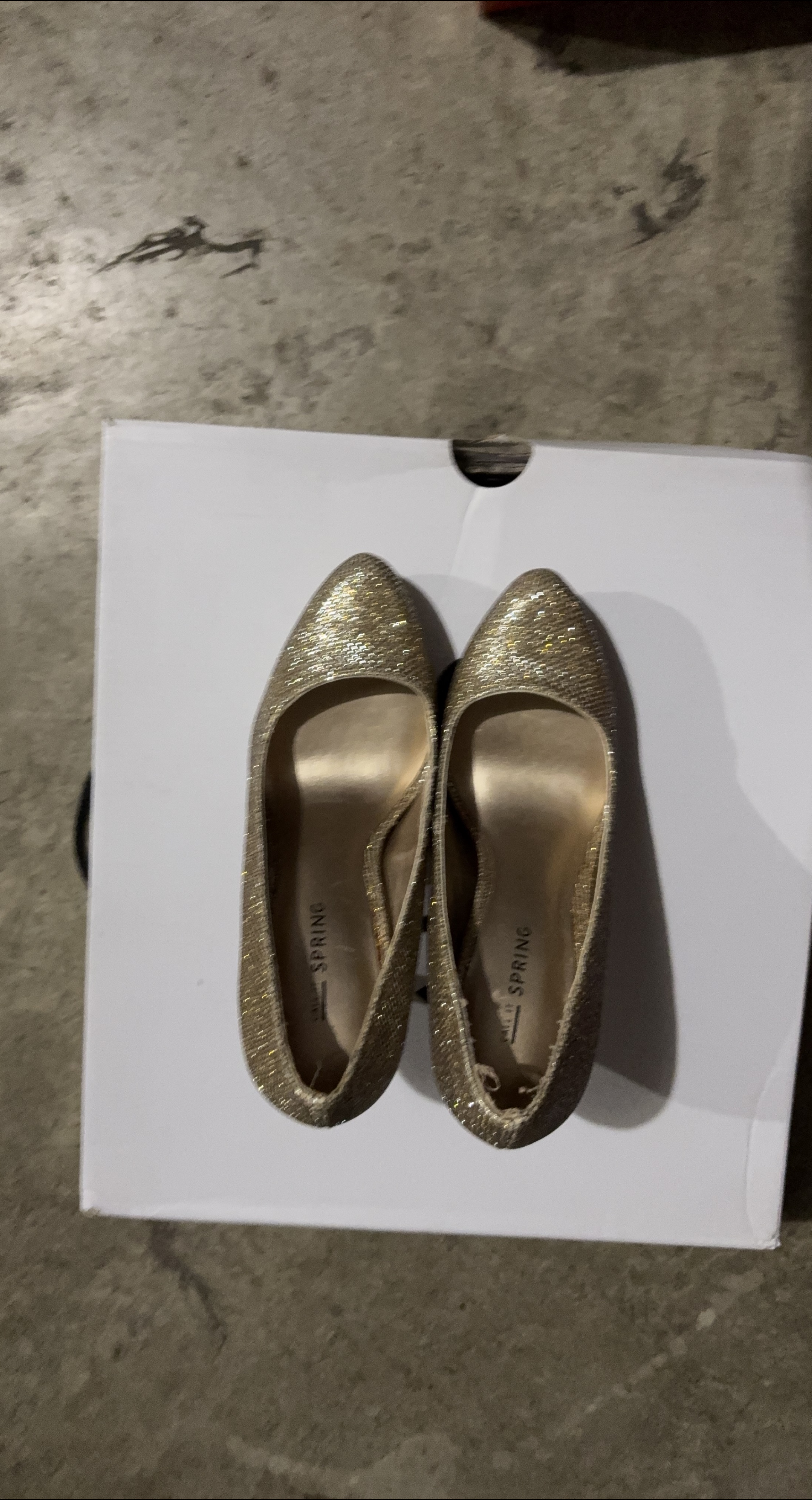Call It Spring Gold Heels thumbnail