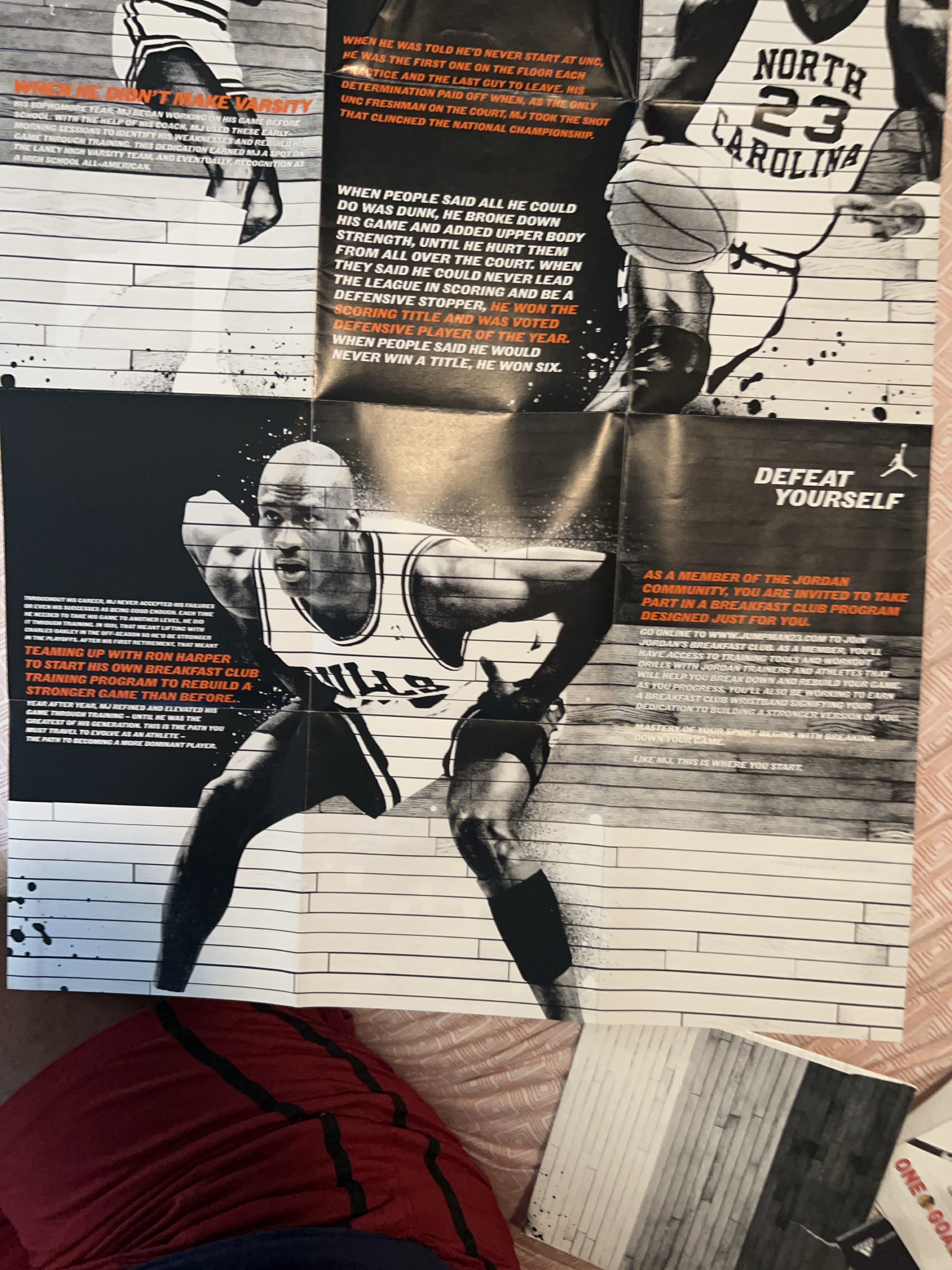 Michael Jordan Defeat Yourself Poster