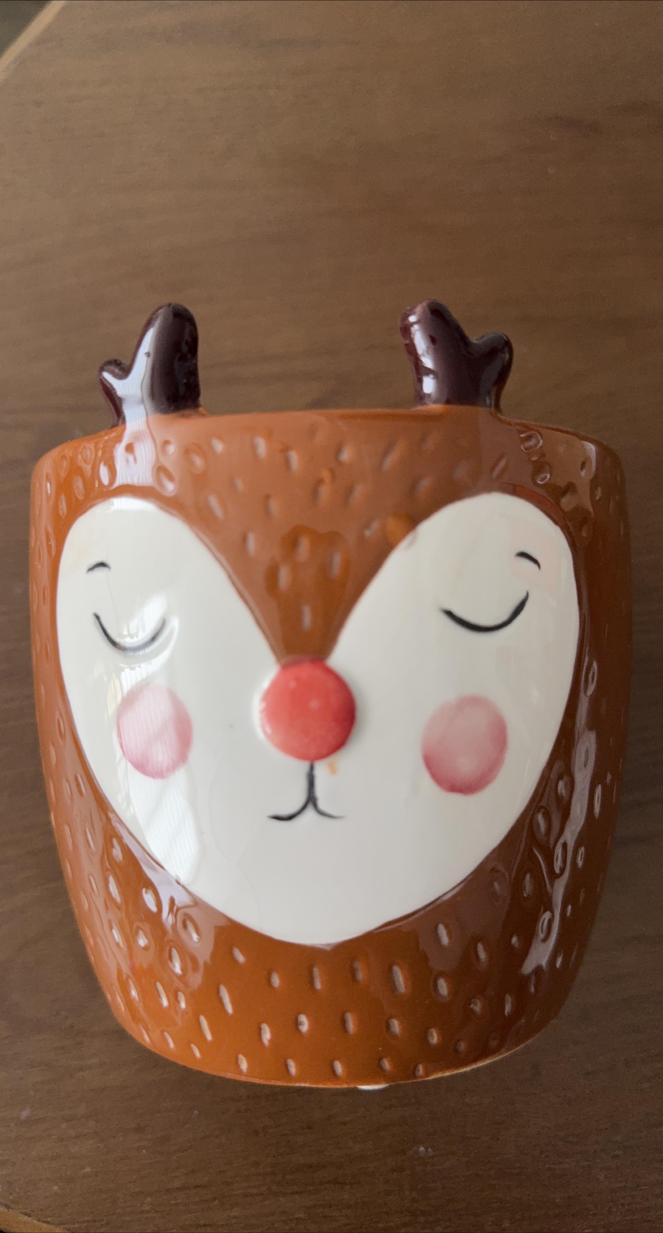 Cute Ceramic Reindeer Planter thumbnail