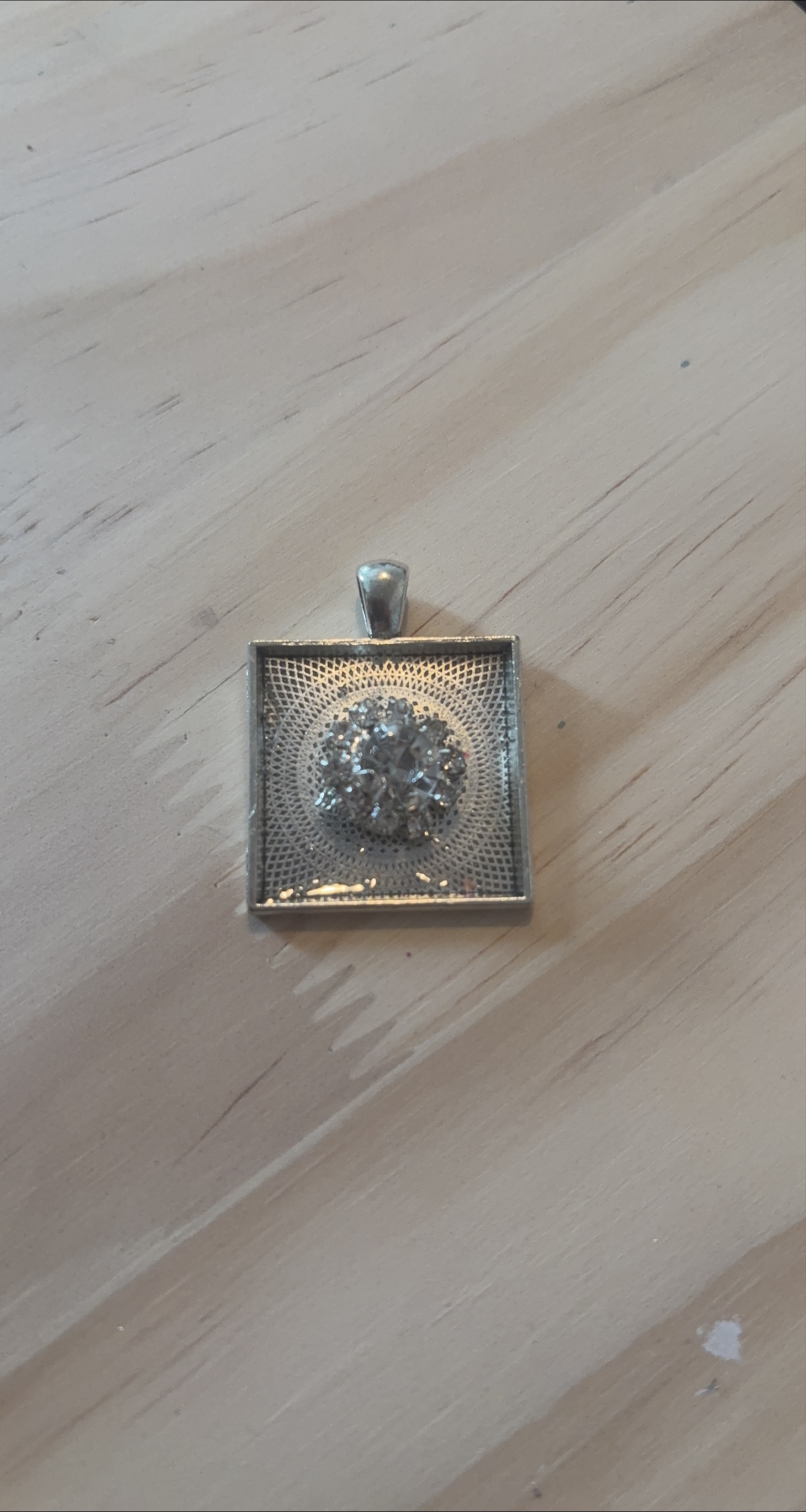 Silver Pendant with crystal centre thumbnail