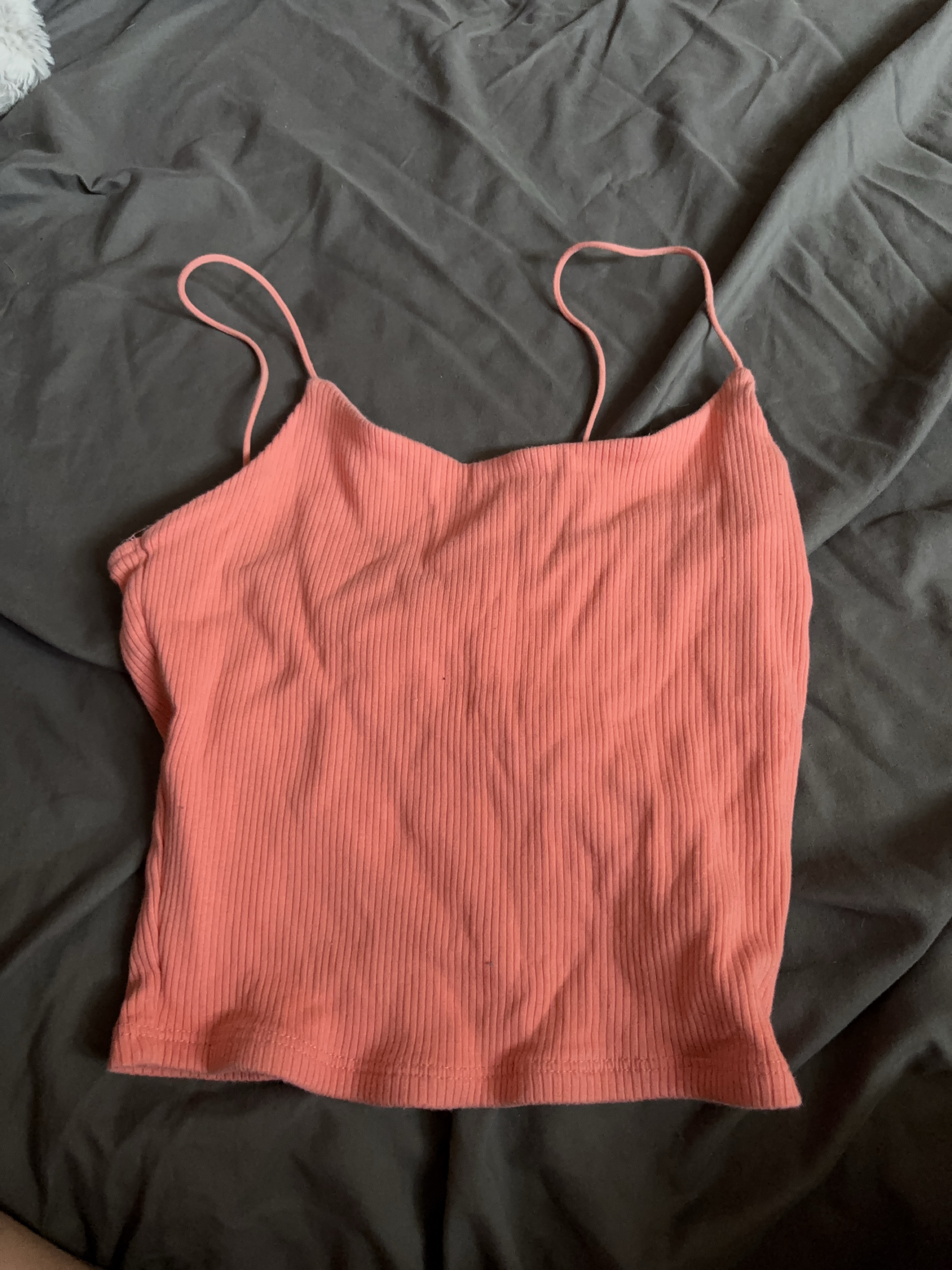 Garage Coral Ribbed Tank Top thumbnail