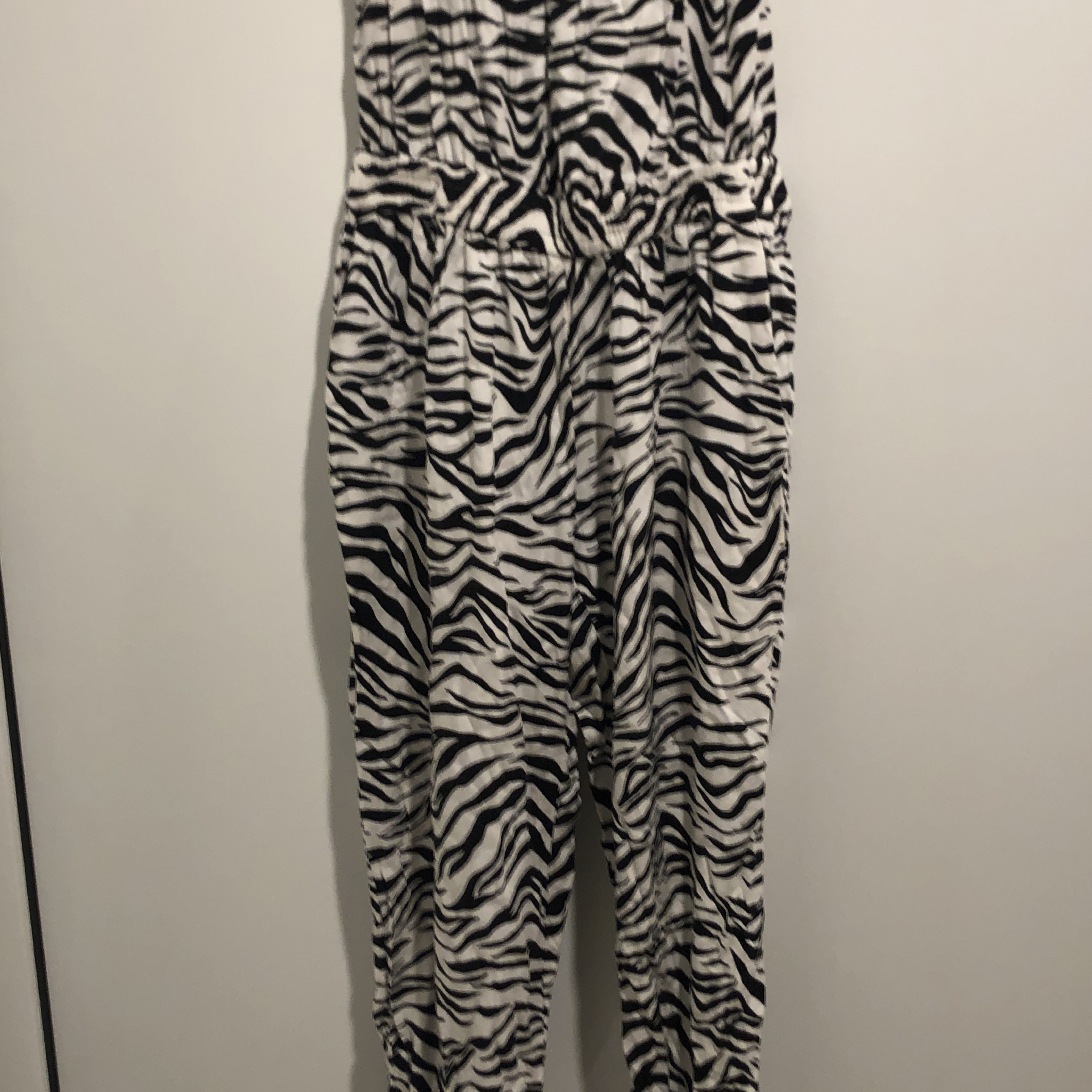 Strapless Zebra Print Jumpsuit thumbnail
