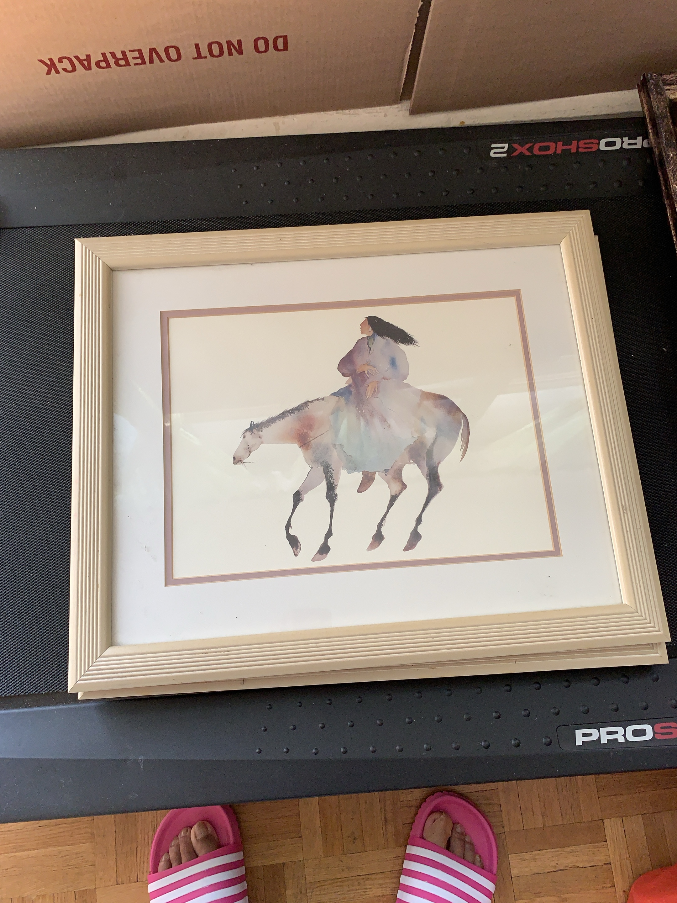 Framed print - Native American on Horse thumbnail