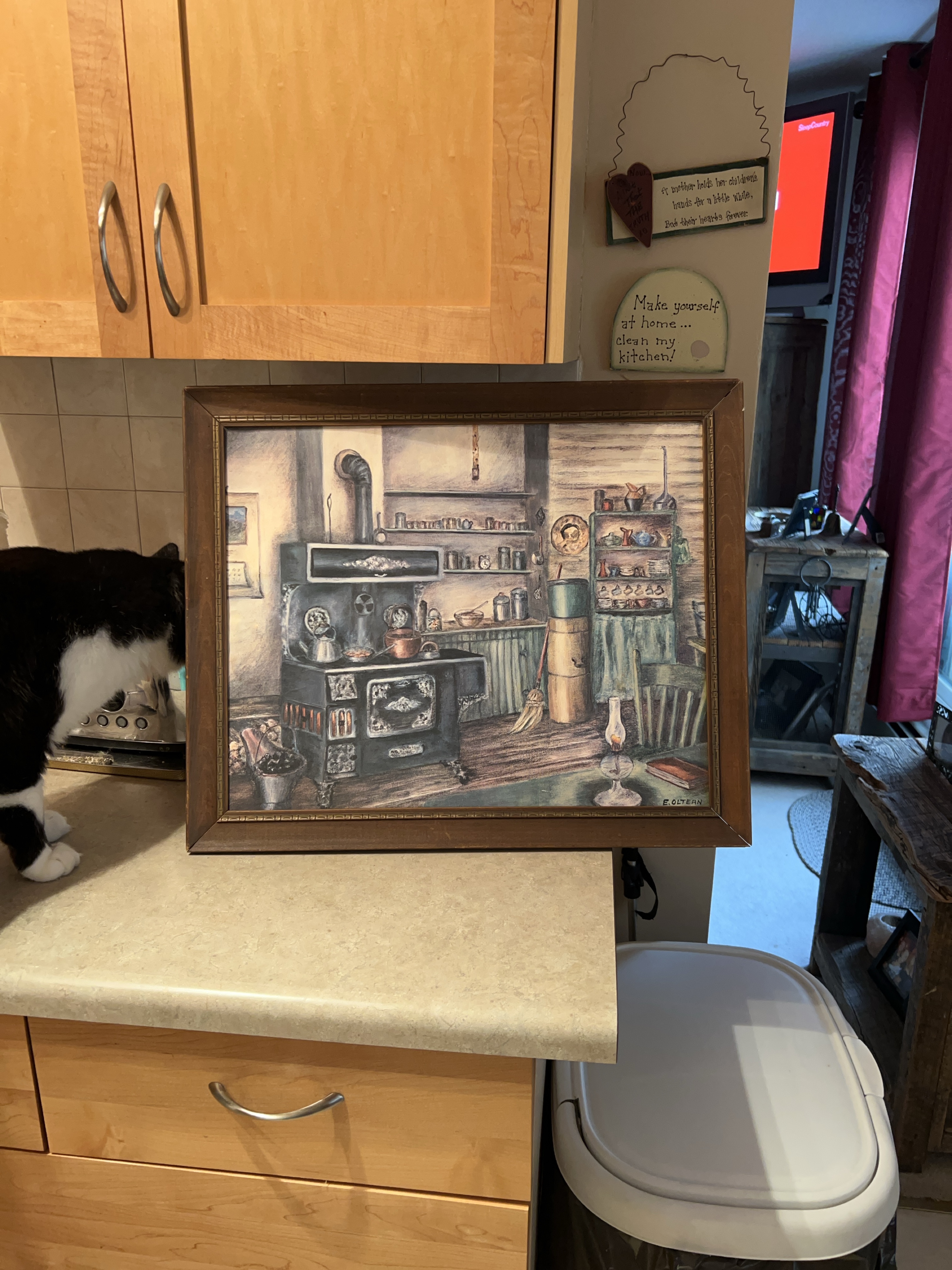 Vintage Framed Kitchen Artwork thumbnail