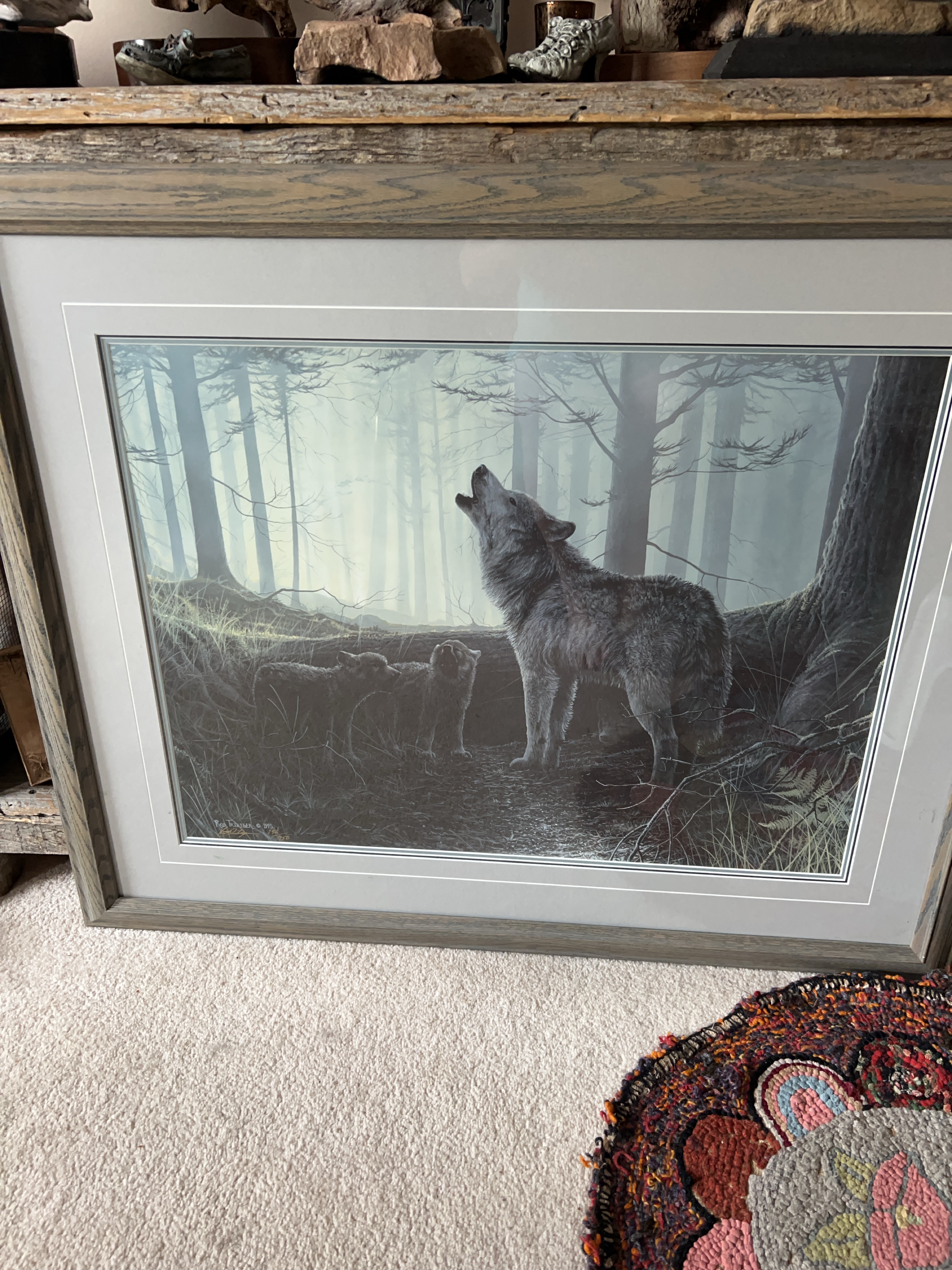 Framed Wolf Print thumbnail