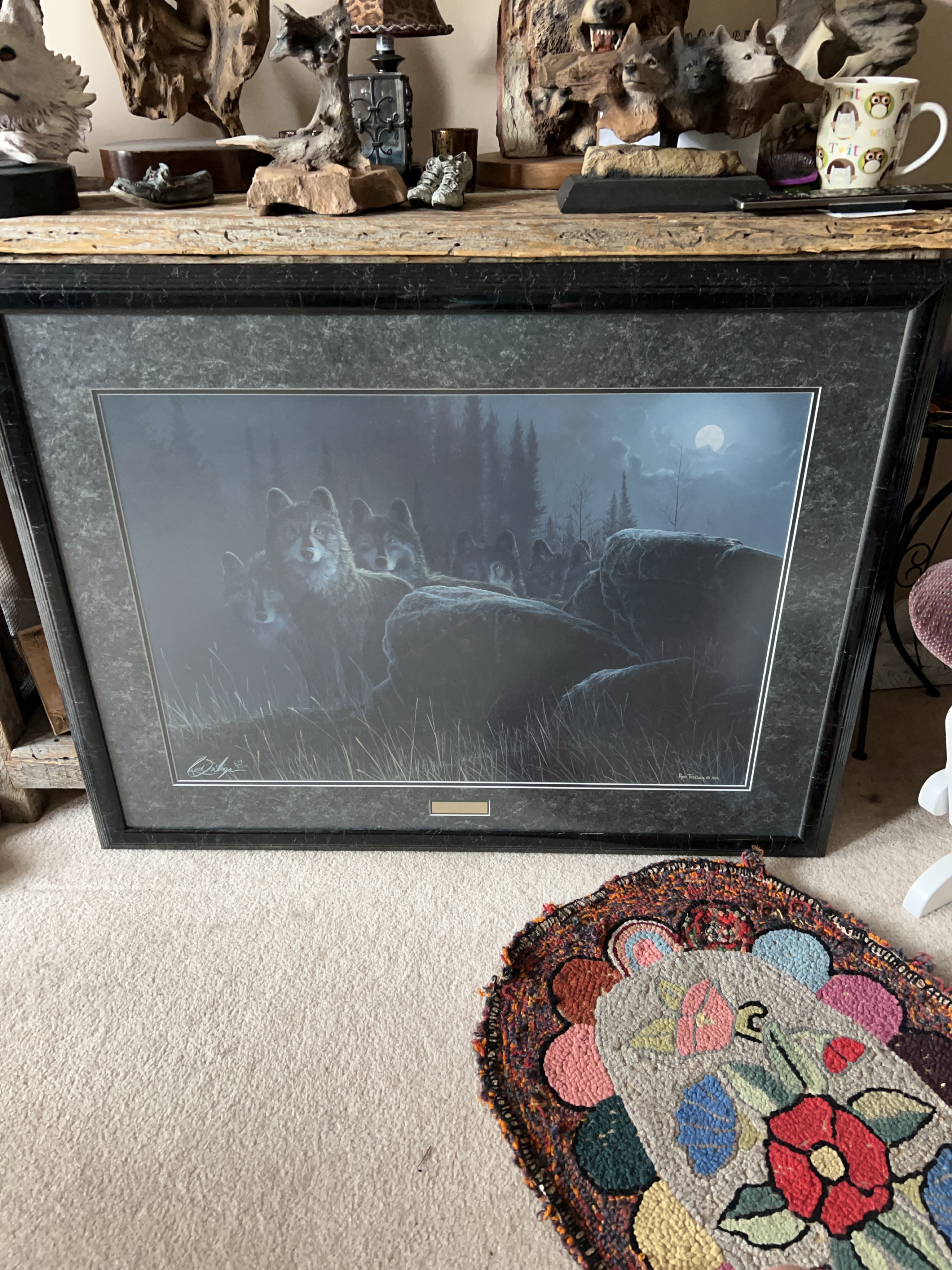 Framed Wolf Print thumbnail
