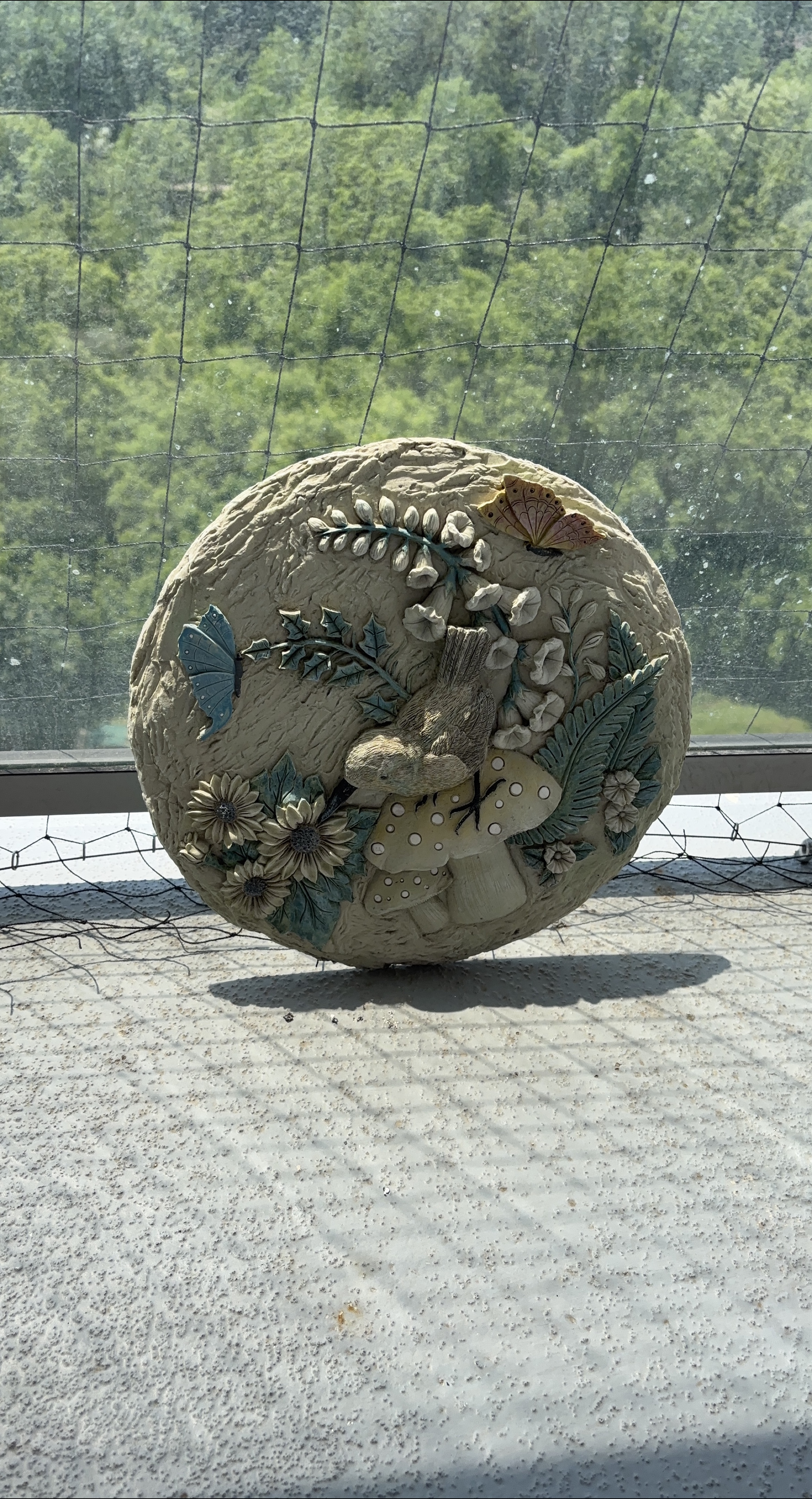 Stone Wall Plaque Garden Decor