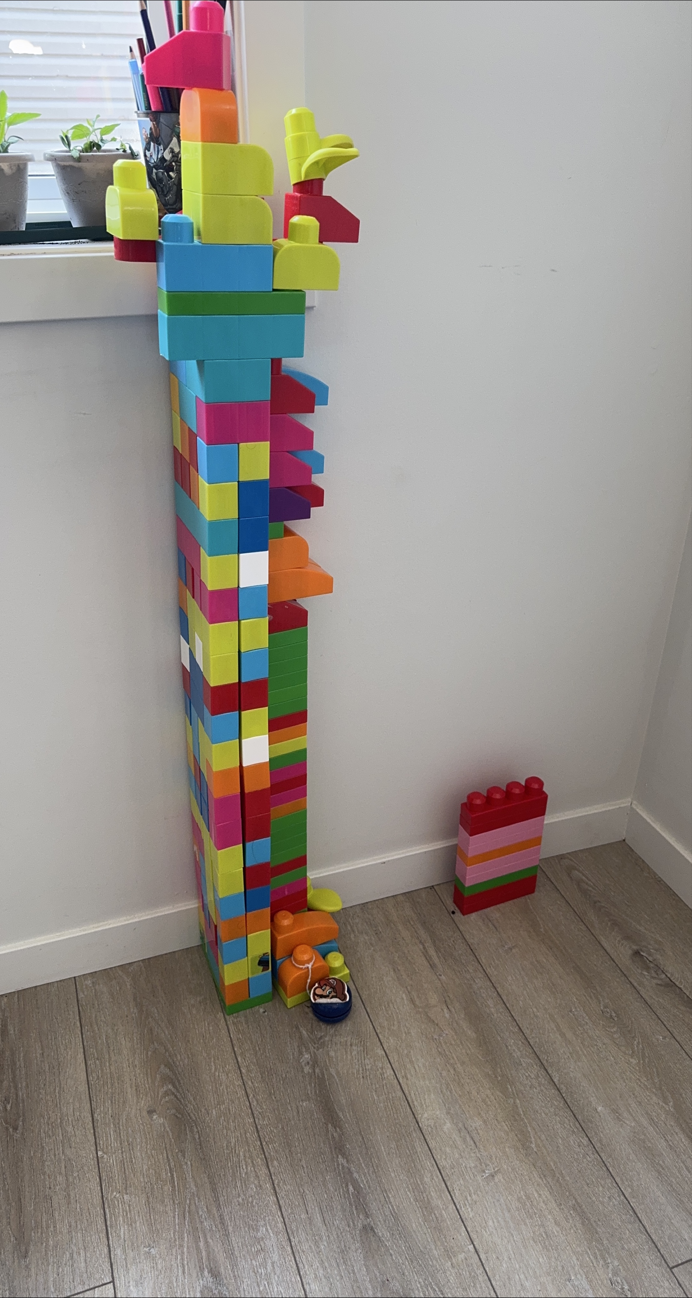 Large colourful building blocks