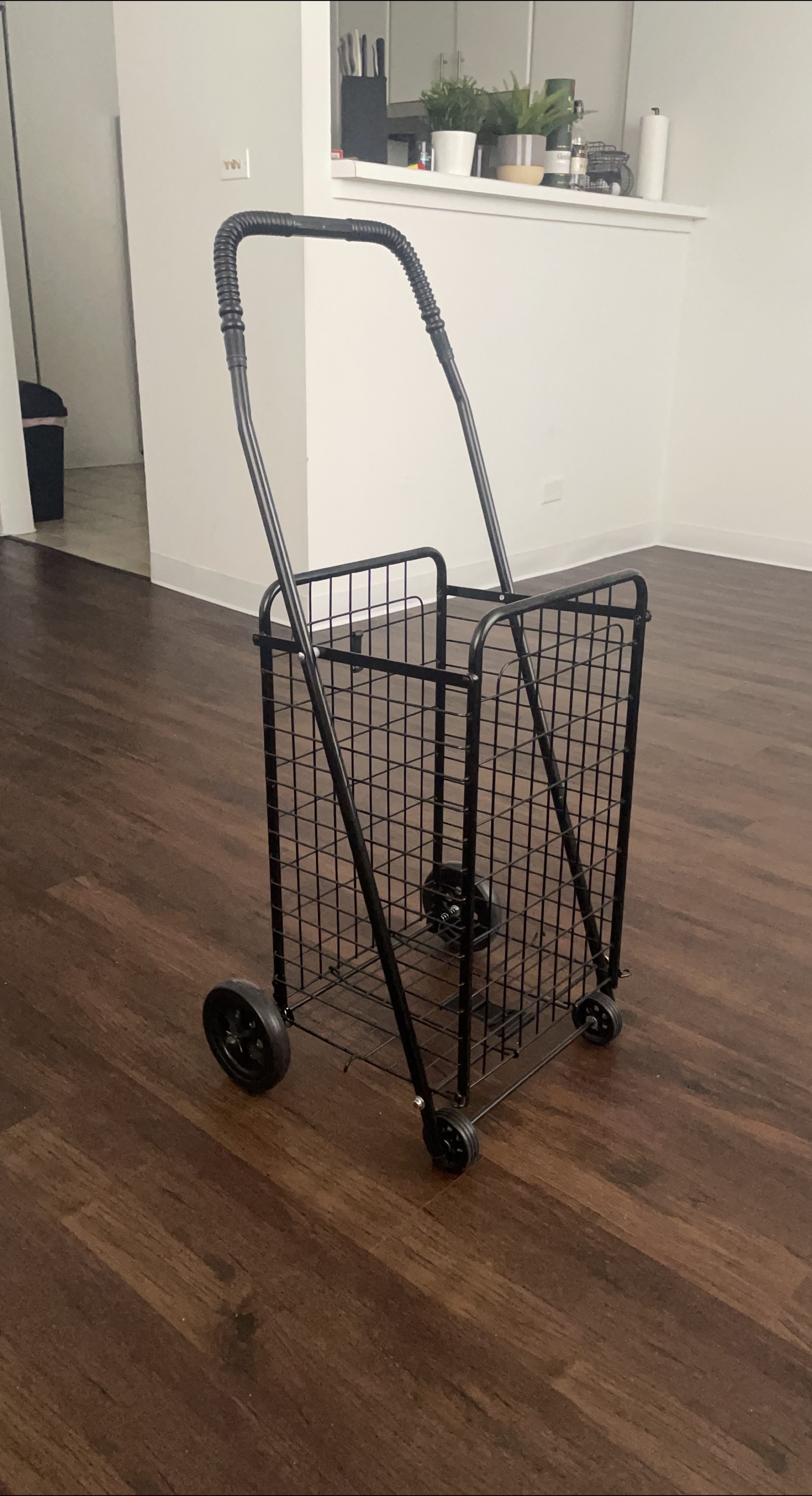 Black Utility Rolling Cart