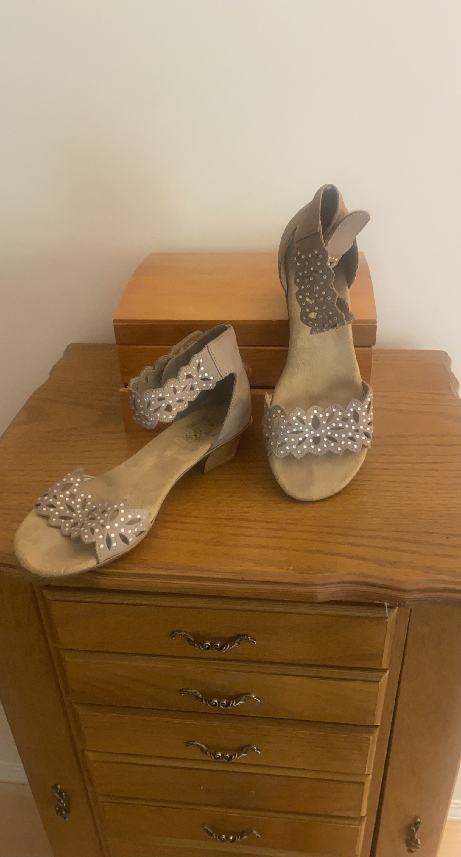 REIKER - leather Sandals with Decorative Cut-outs and Studs thumbnail