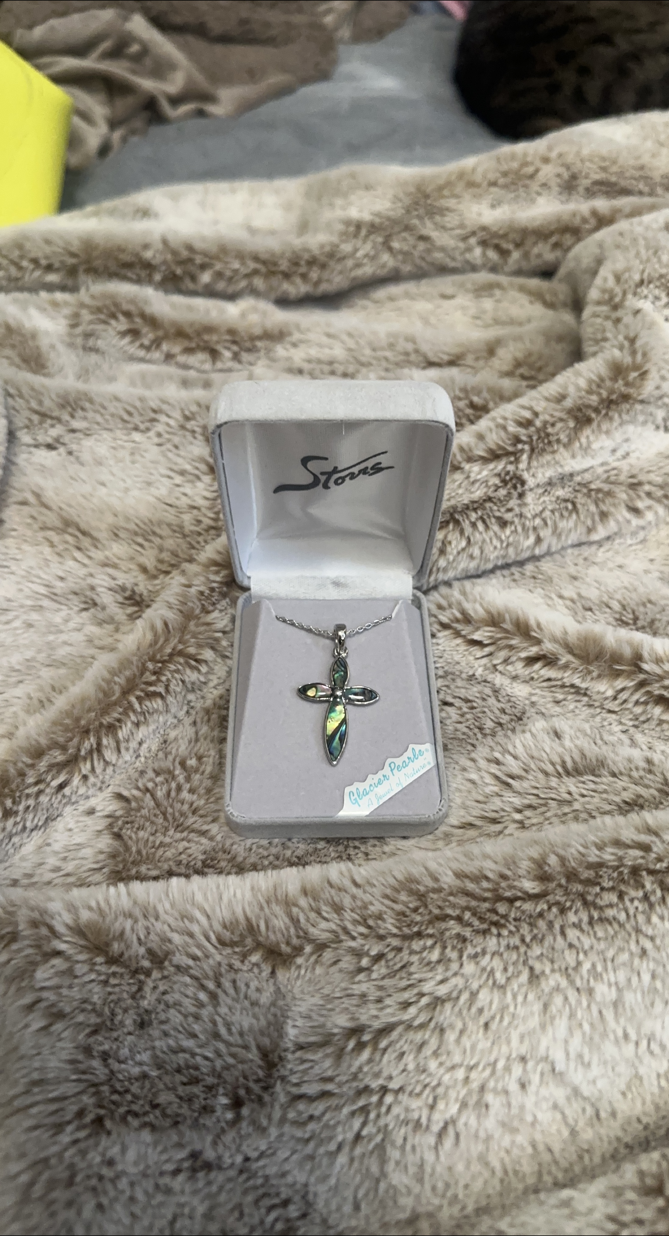 Storus Glacier Pearls Cross Necklace