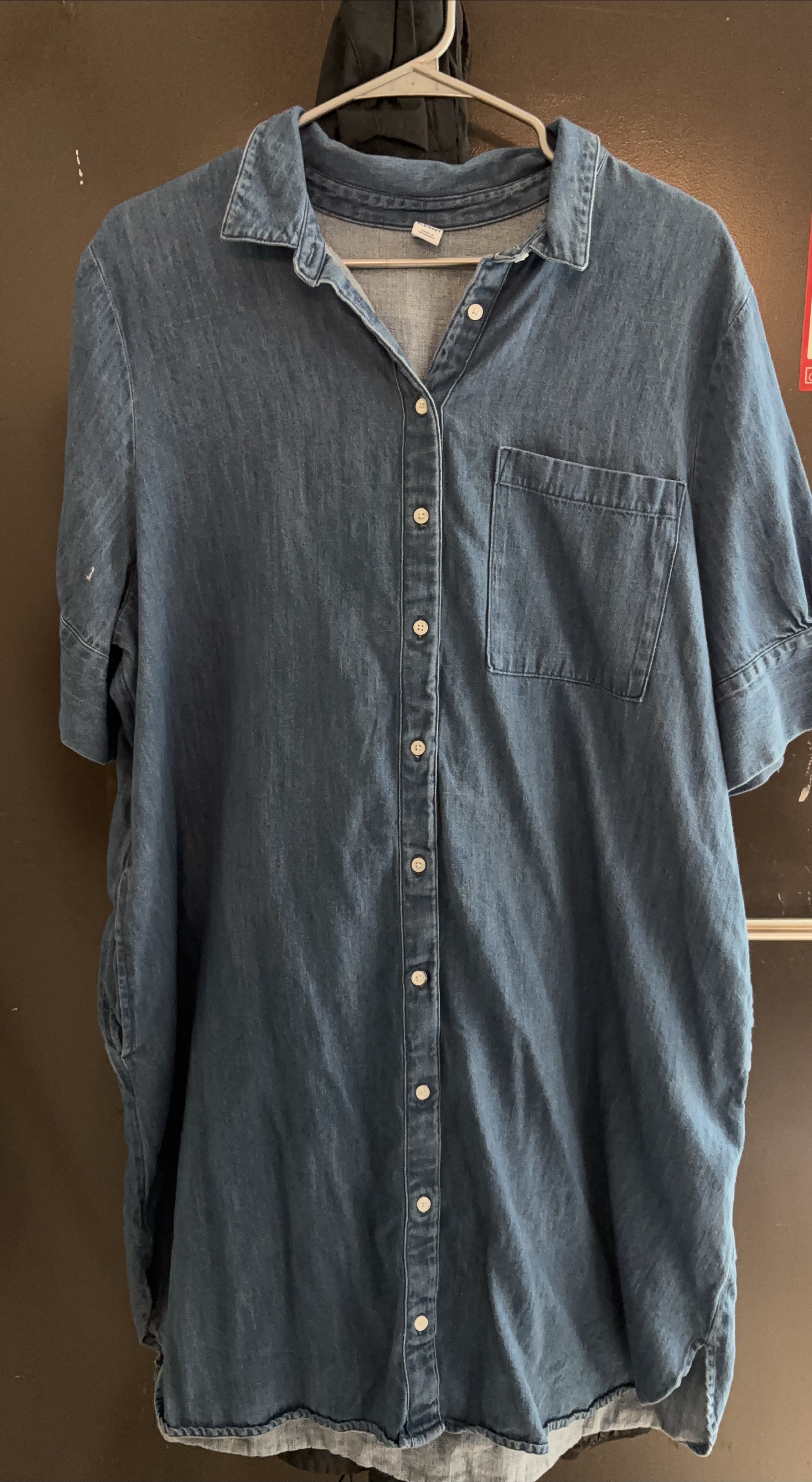 Blue Denim Shirt Dress thumbnail
