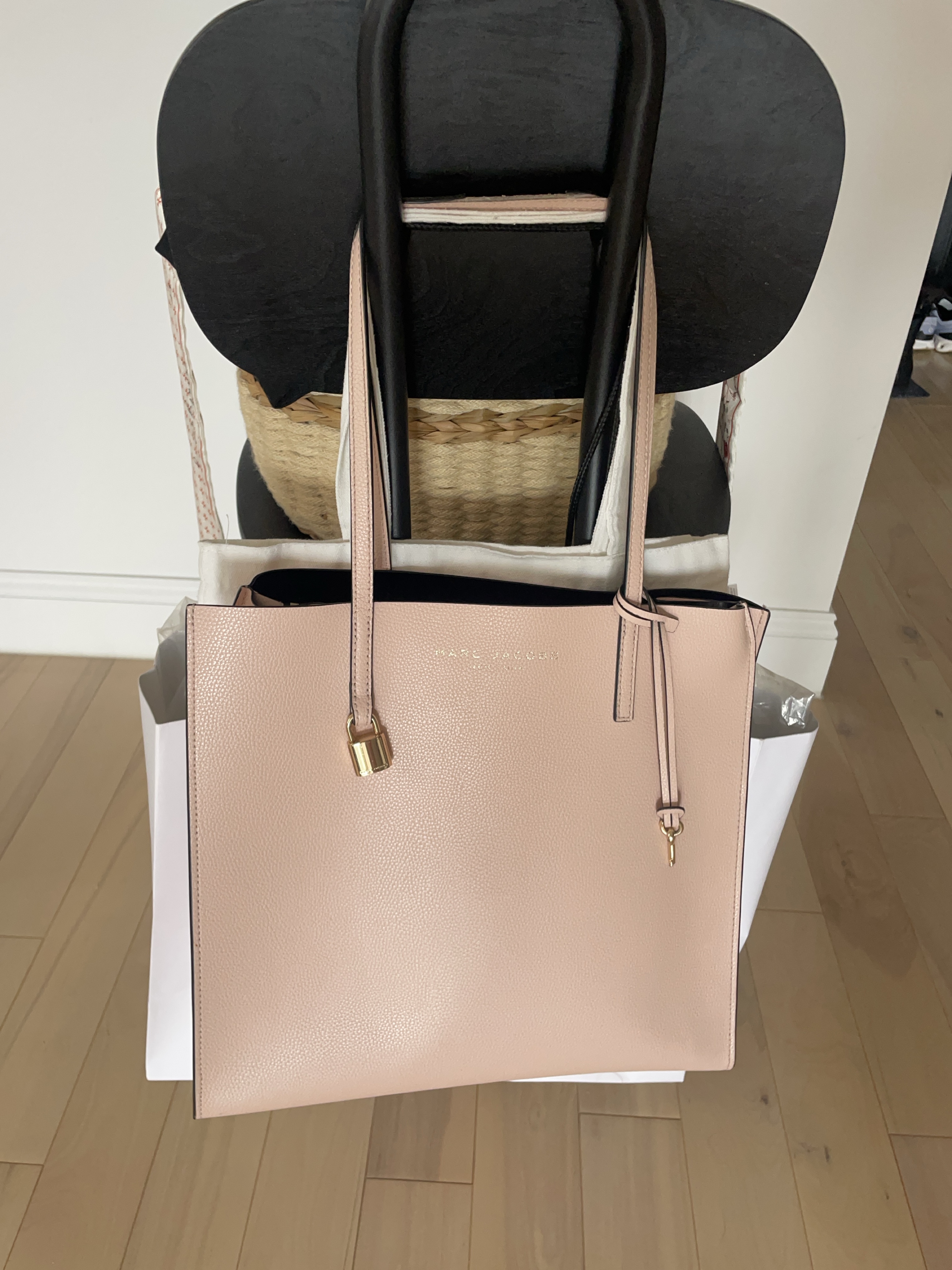 Marc Jacobs Pink Leather Tote Bag