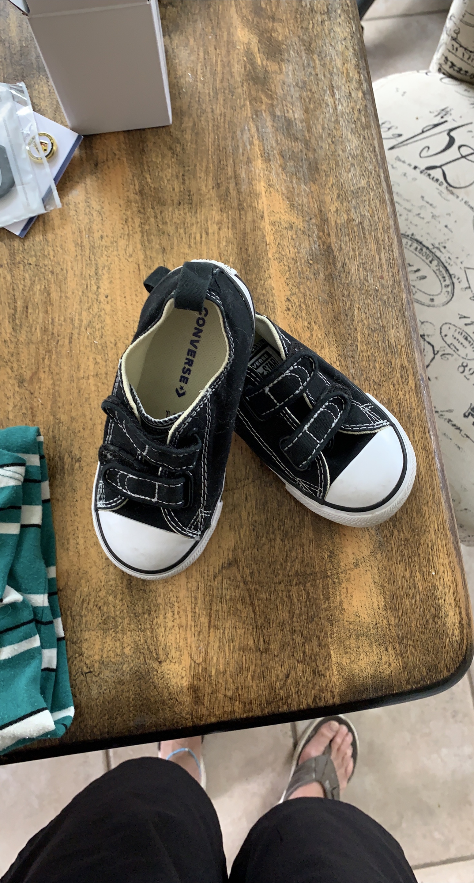 Converse Black Velcro Sneakers