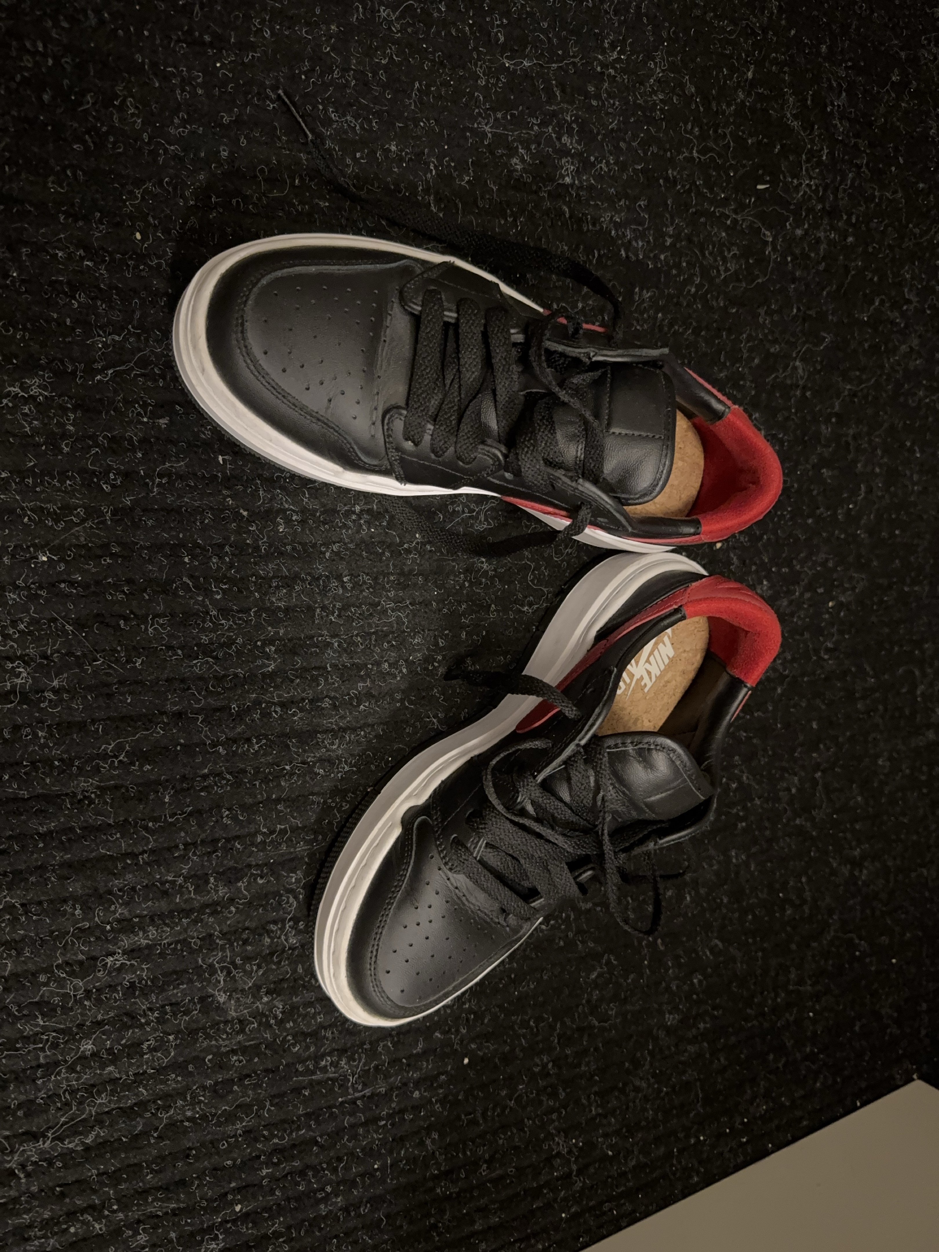Nike Air Jordan 1 Low Black Red Sneakers