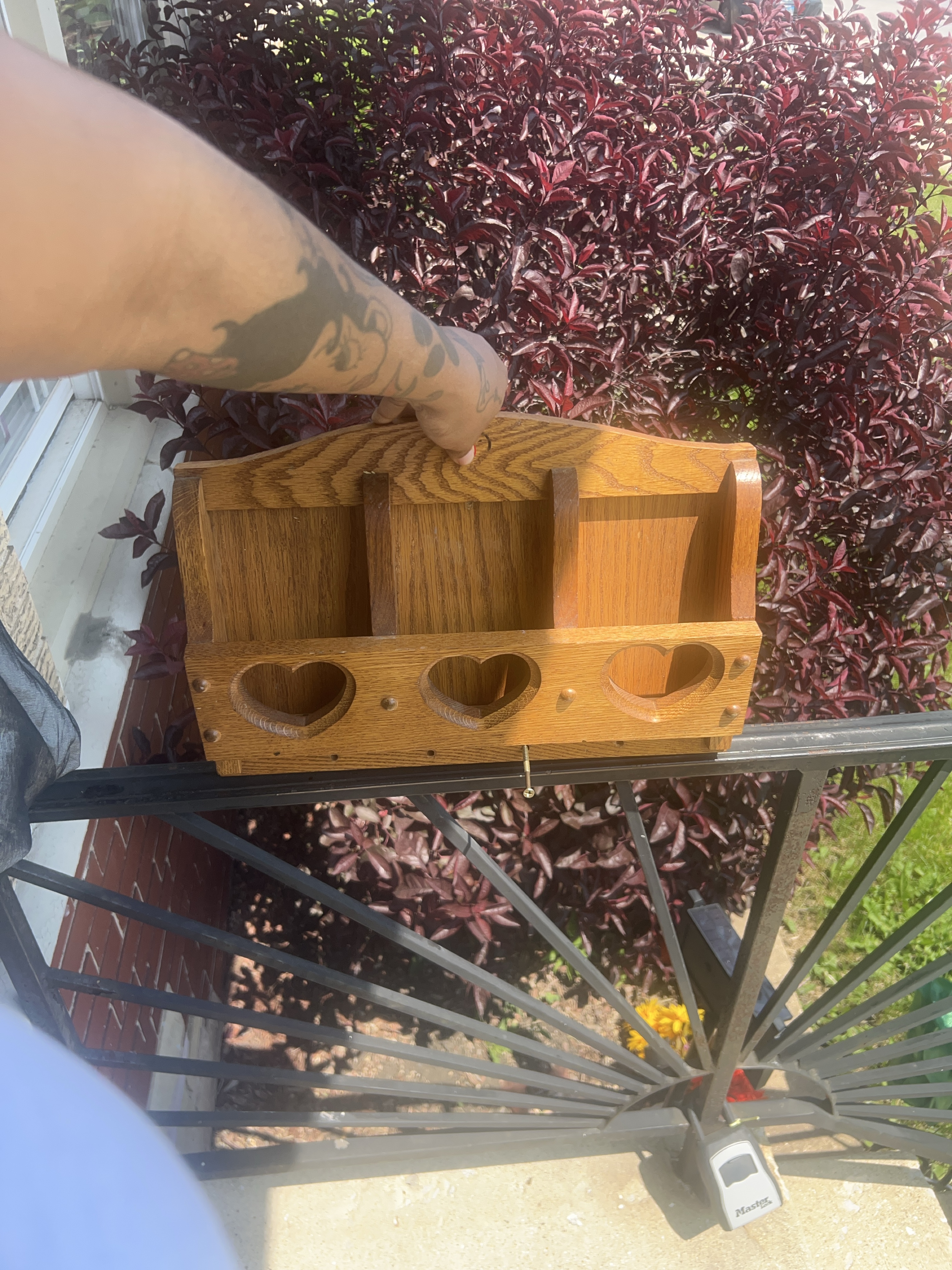 Vintage Wooden Letter Organizer thumbnail