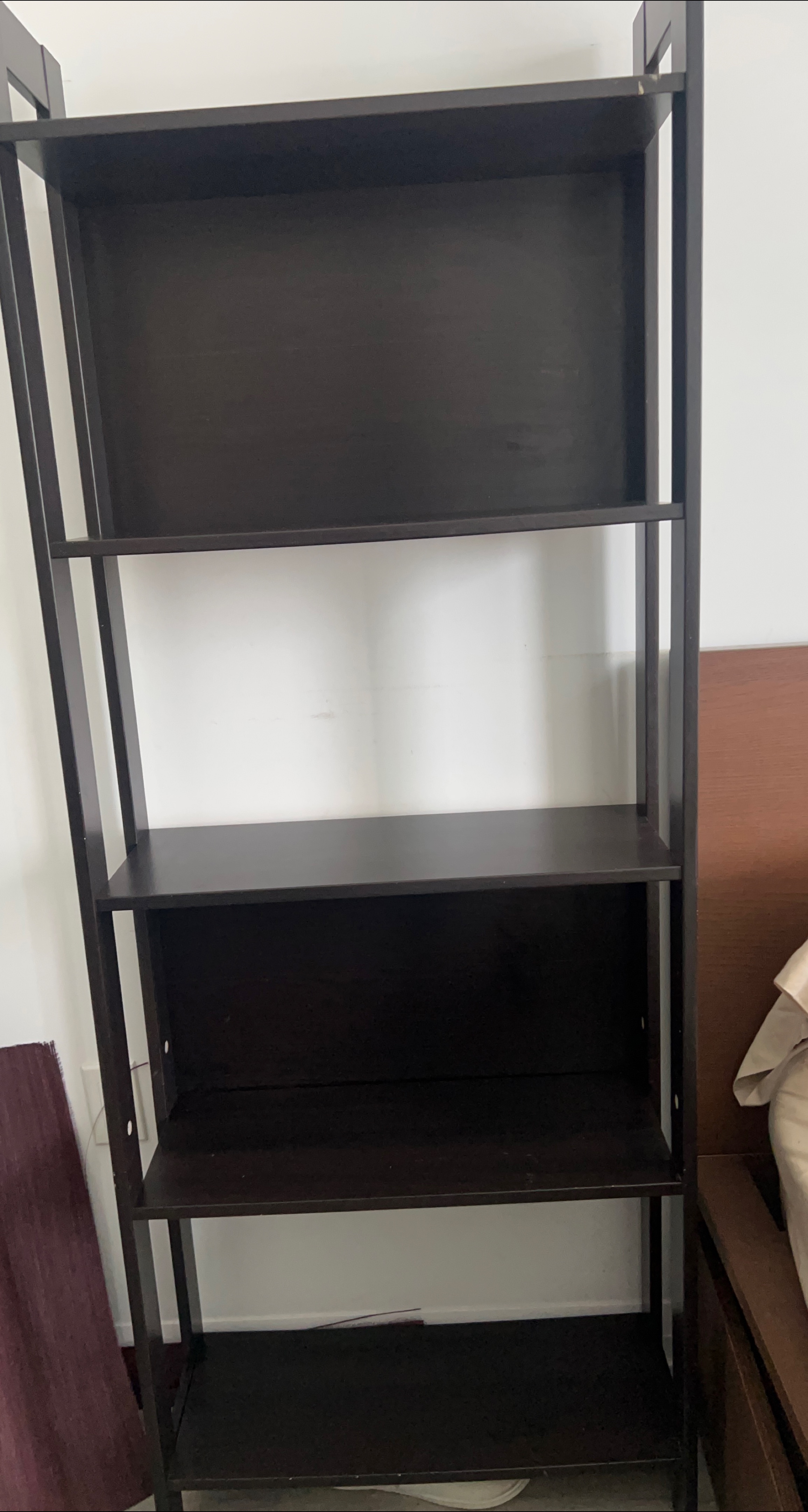 Dark Brown Bookshelf