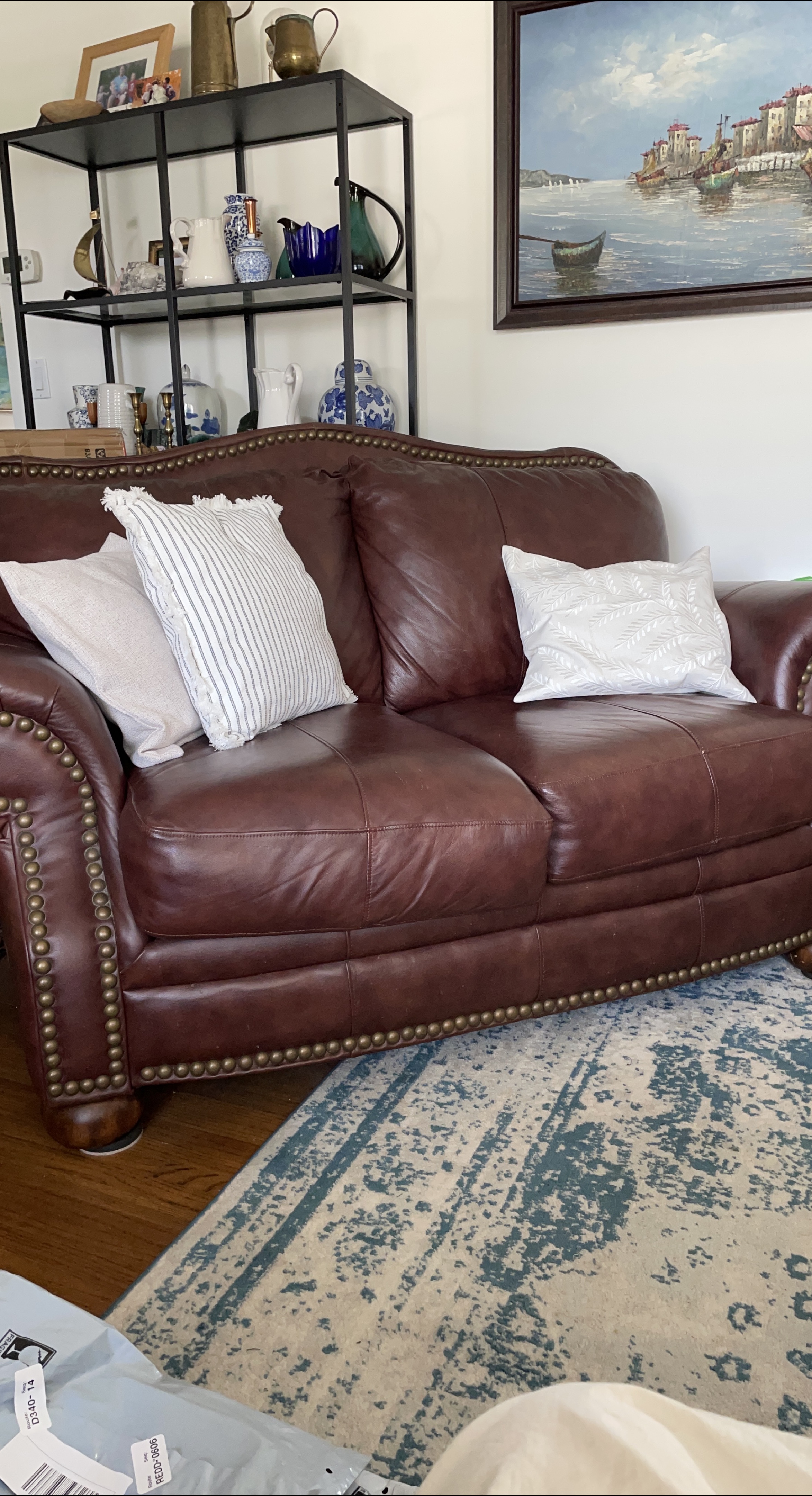 Brown Leather Sofa thumbnail