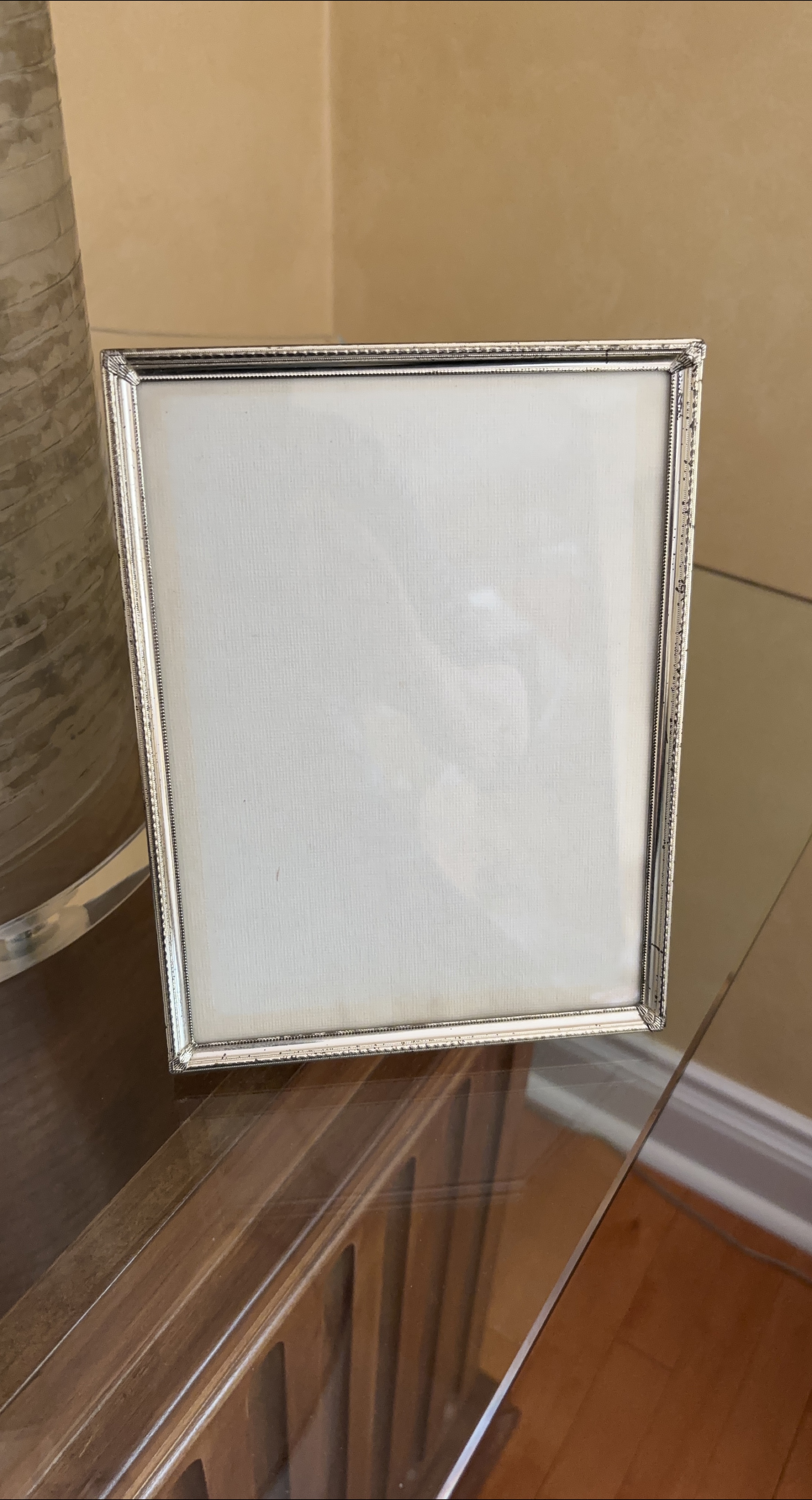 Antiqued gold tone Picture Frame 6 x 8” thumbnail