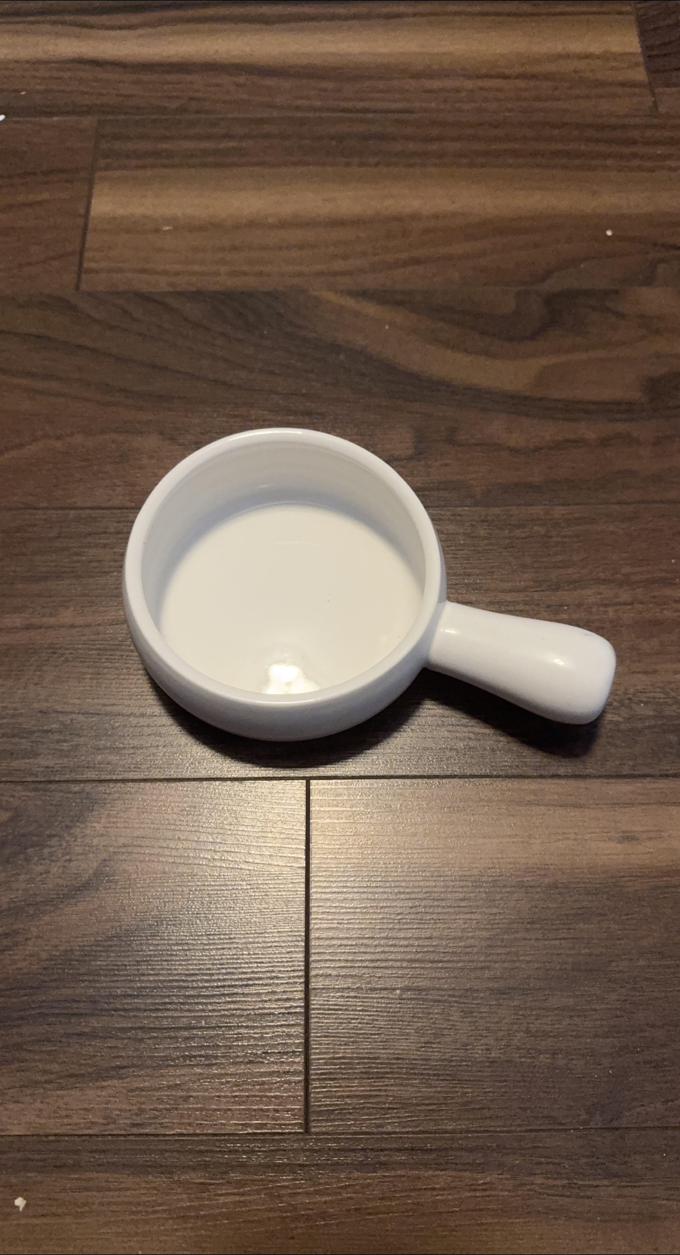 White Ceramic Handle Dish thumbnail