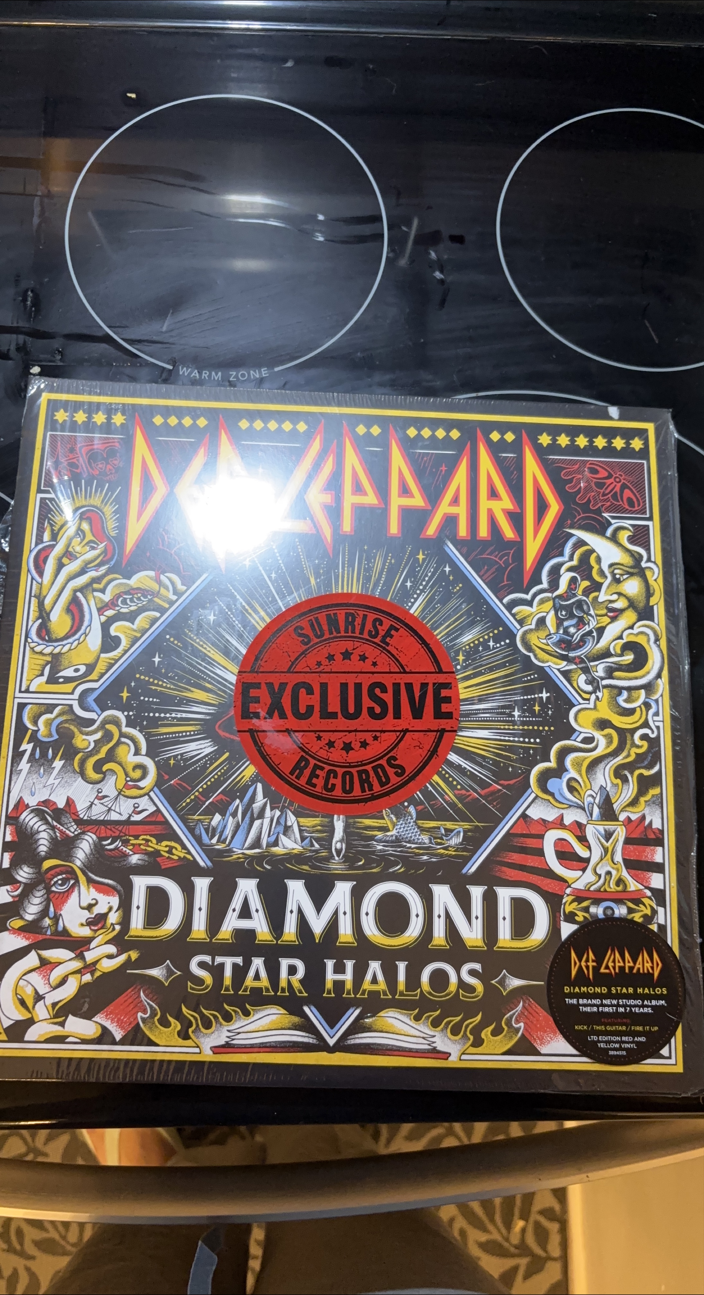 Def Leppard Diamond Star Halos Vinyl - Sunrise Exclusive