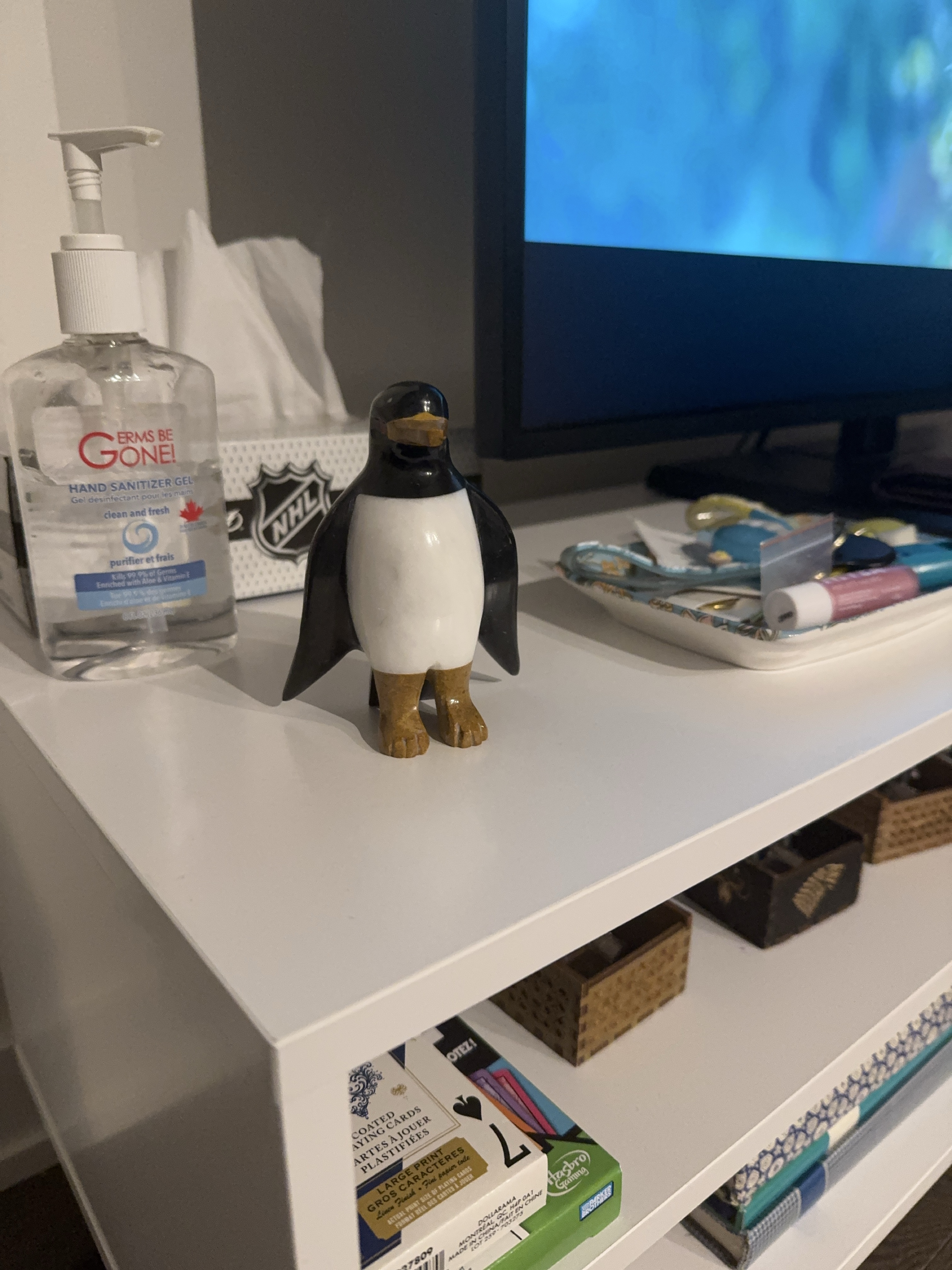 Handmade Marble Penguin figurine thumbnail