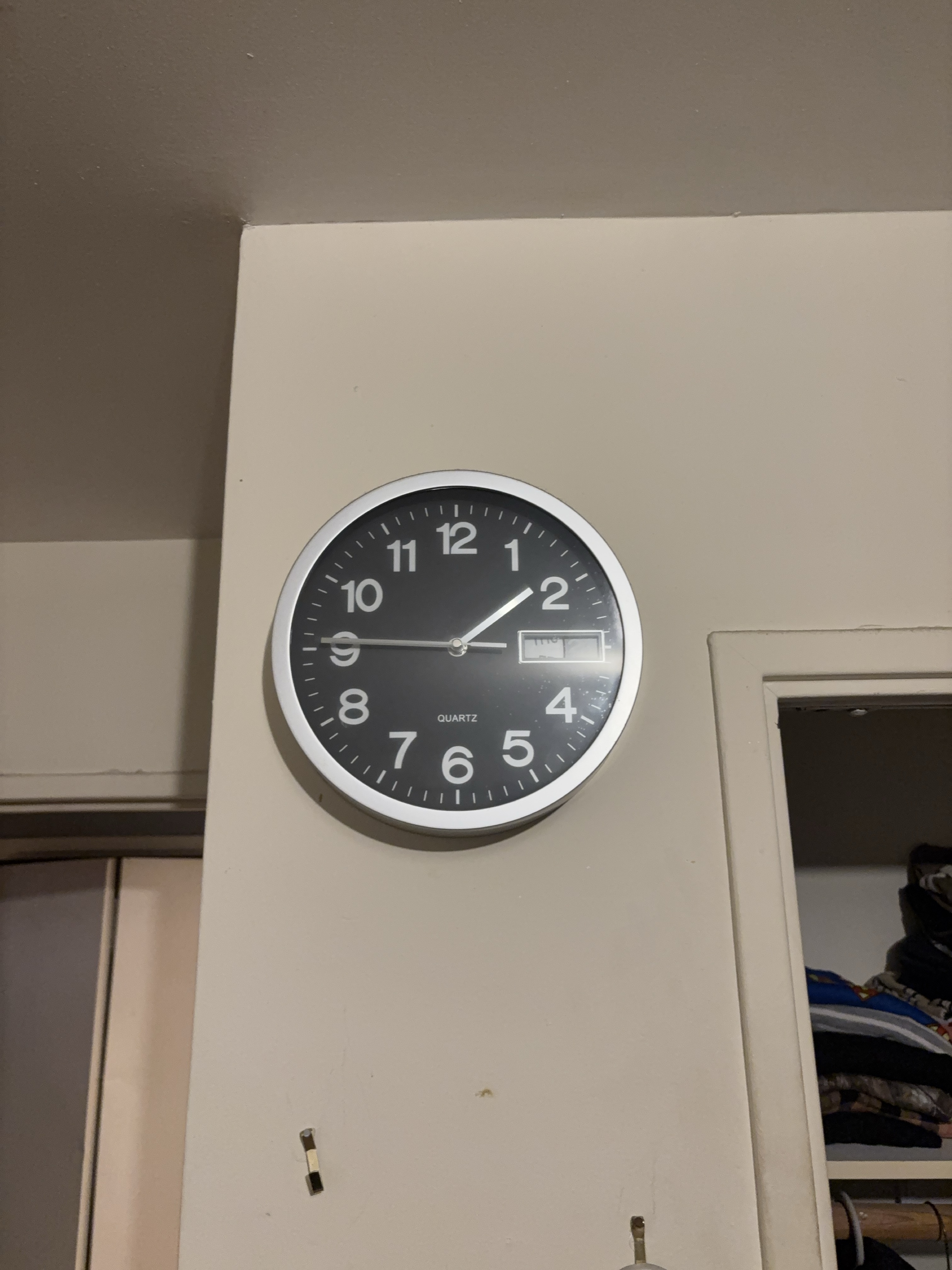 Wall Clock - Black and Silver thumbnail