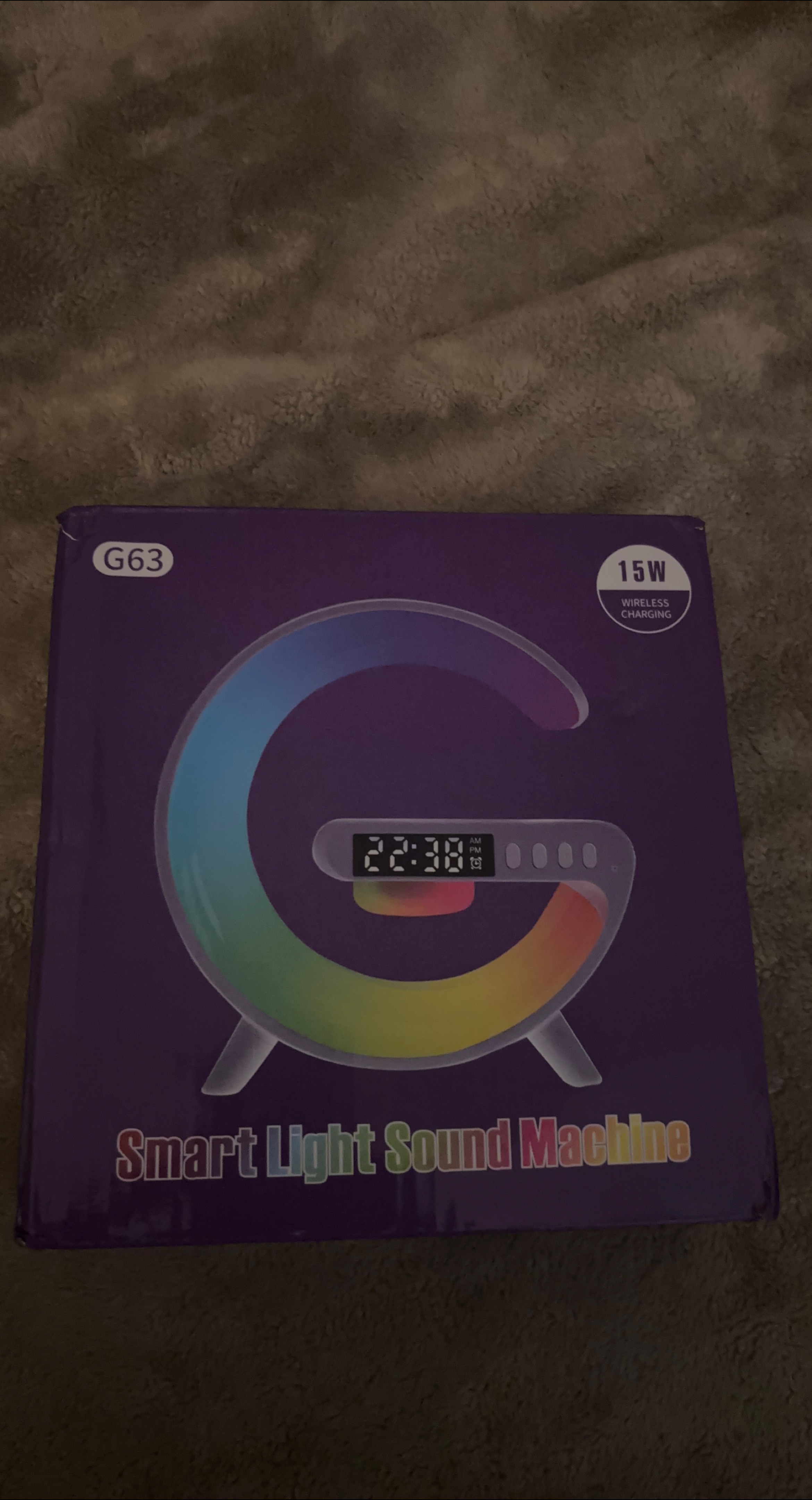 Smart Light Sound Machine with Wireless Charging thumbnail
