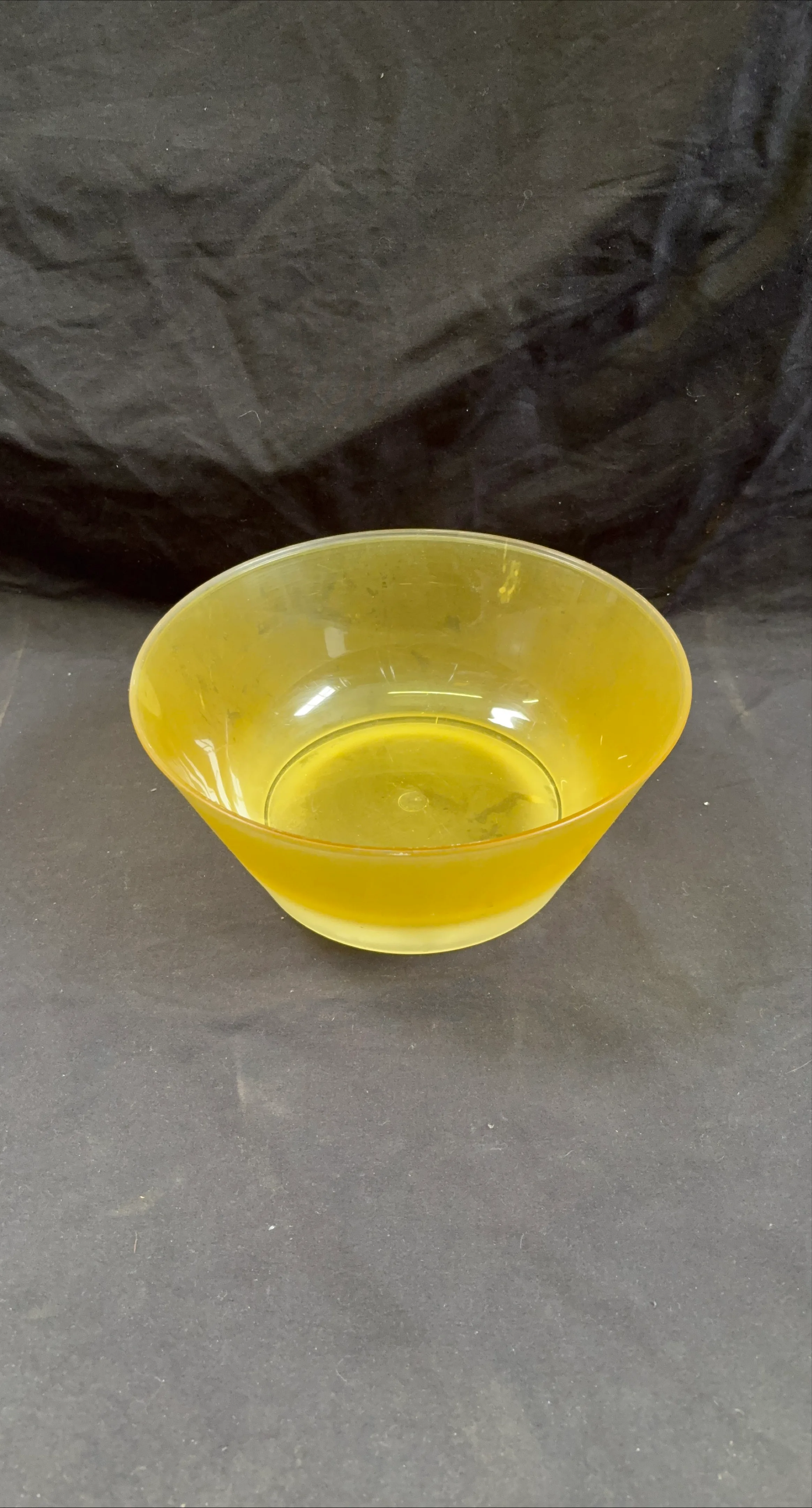 Yellow hard Plastic Bowl