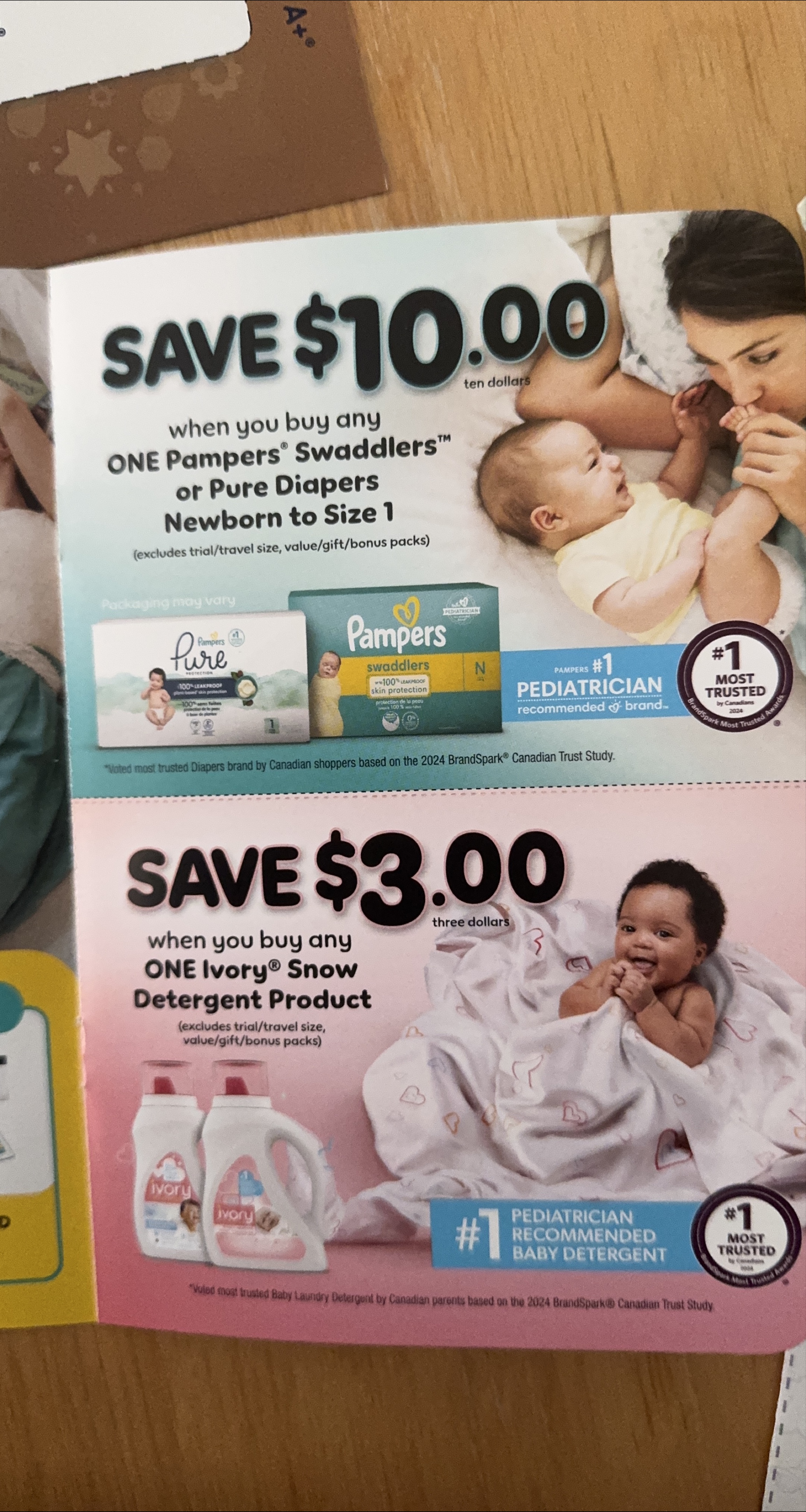 Pampers Diapers and Detergent coupons worth 13 dollars thumbnail