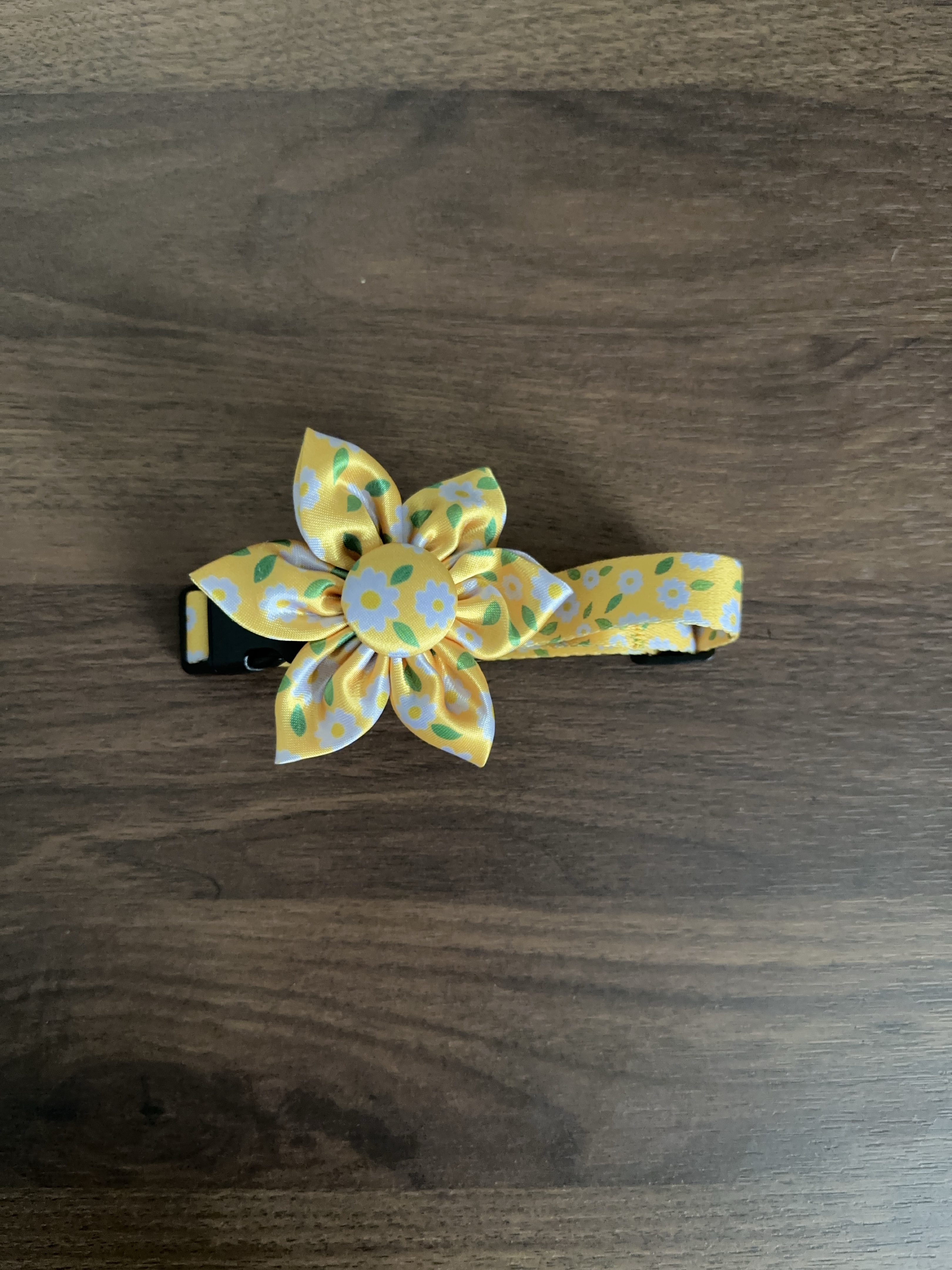 Yellow Flower Pet Collar - Size S thumbnail