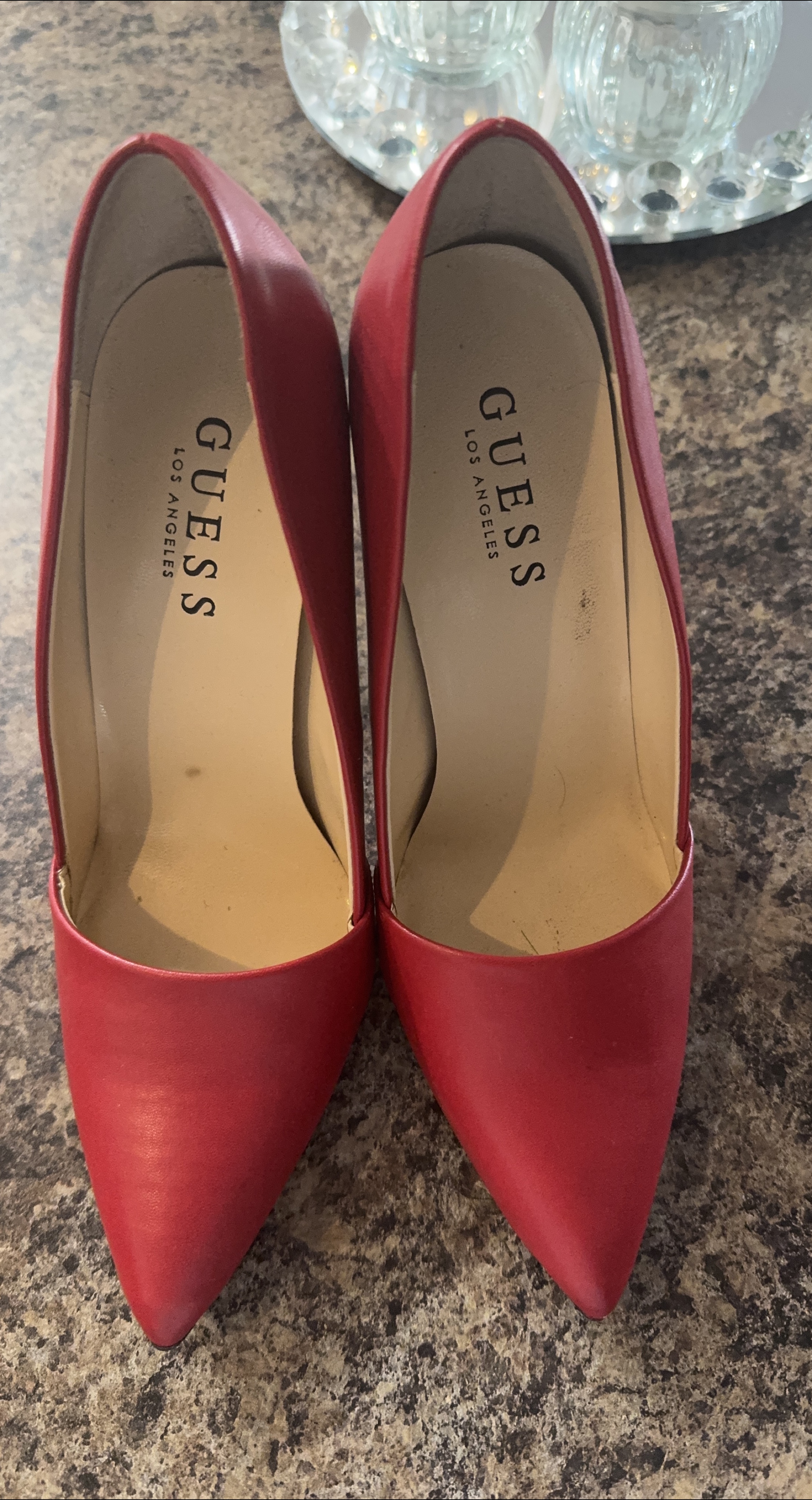 Guess Red Pointed Heels