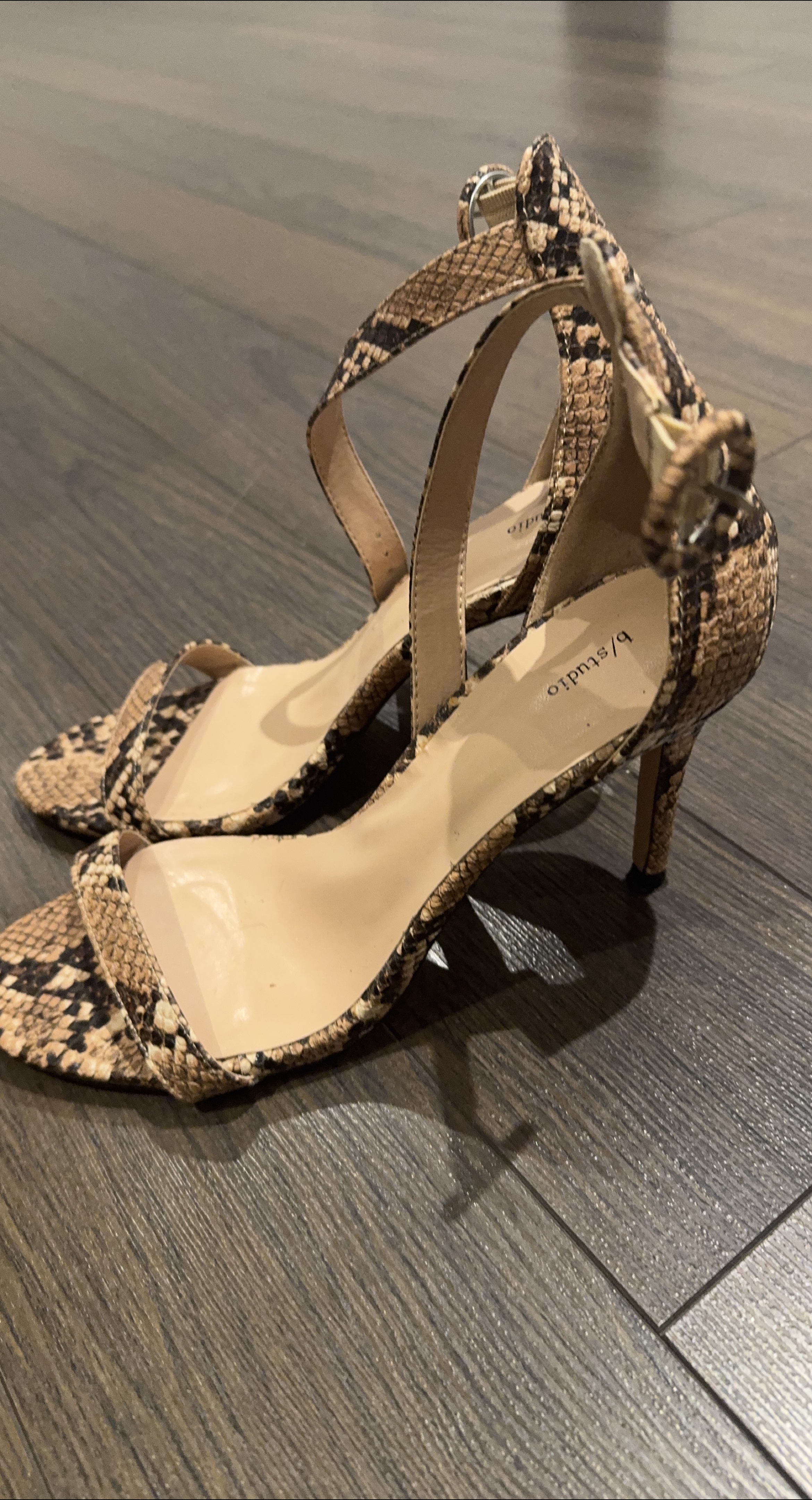 Snake Print Heels