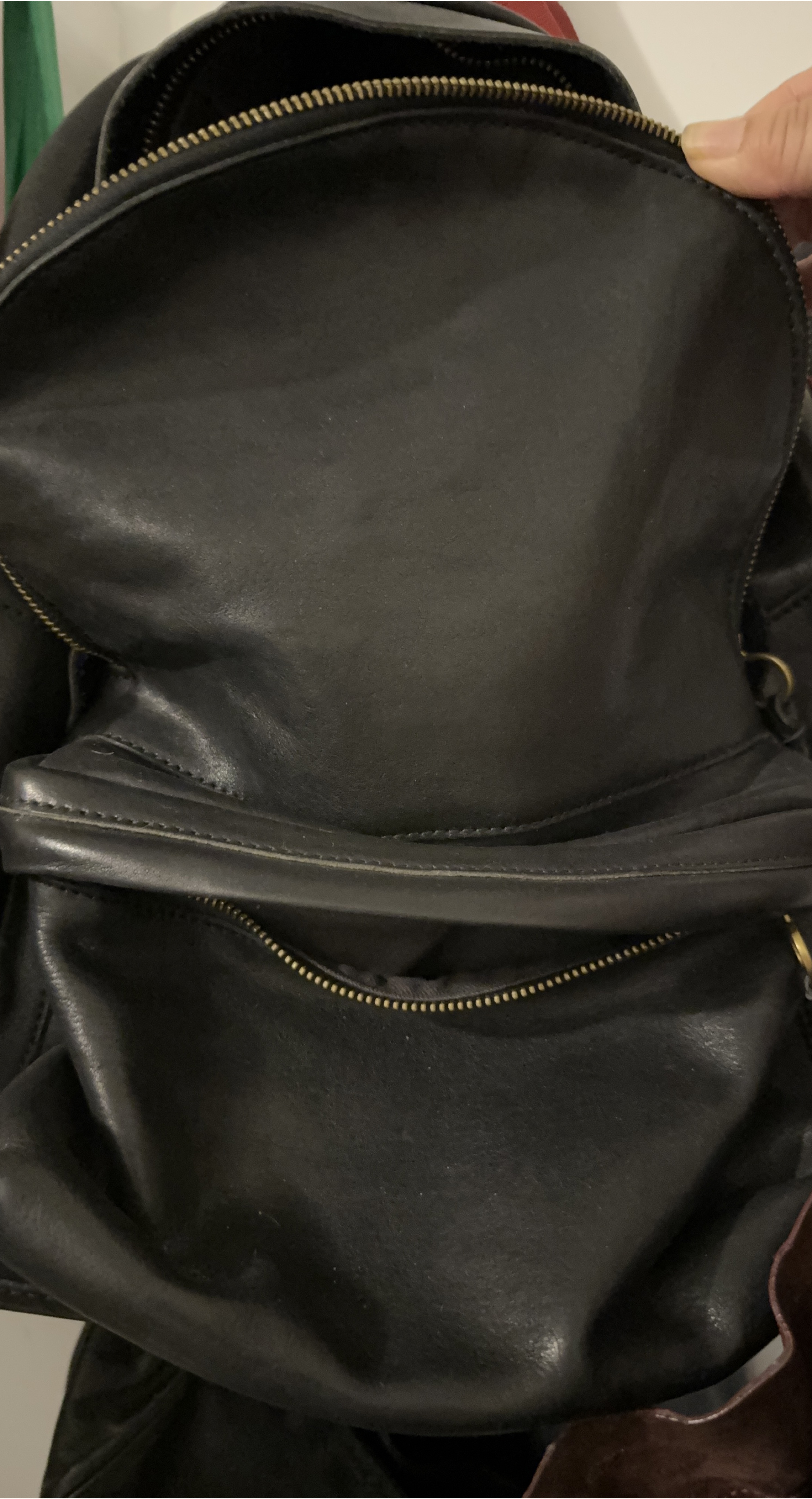 Black Leather Backpack thumbnail