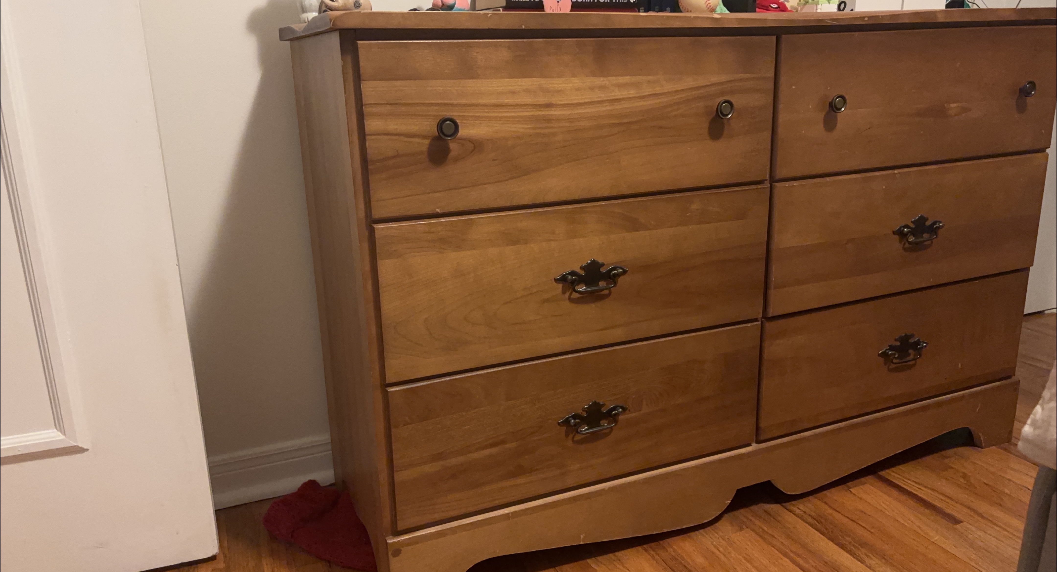 Wooden Dresser with 6 Drawers thumbnail