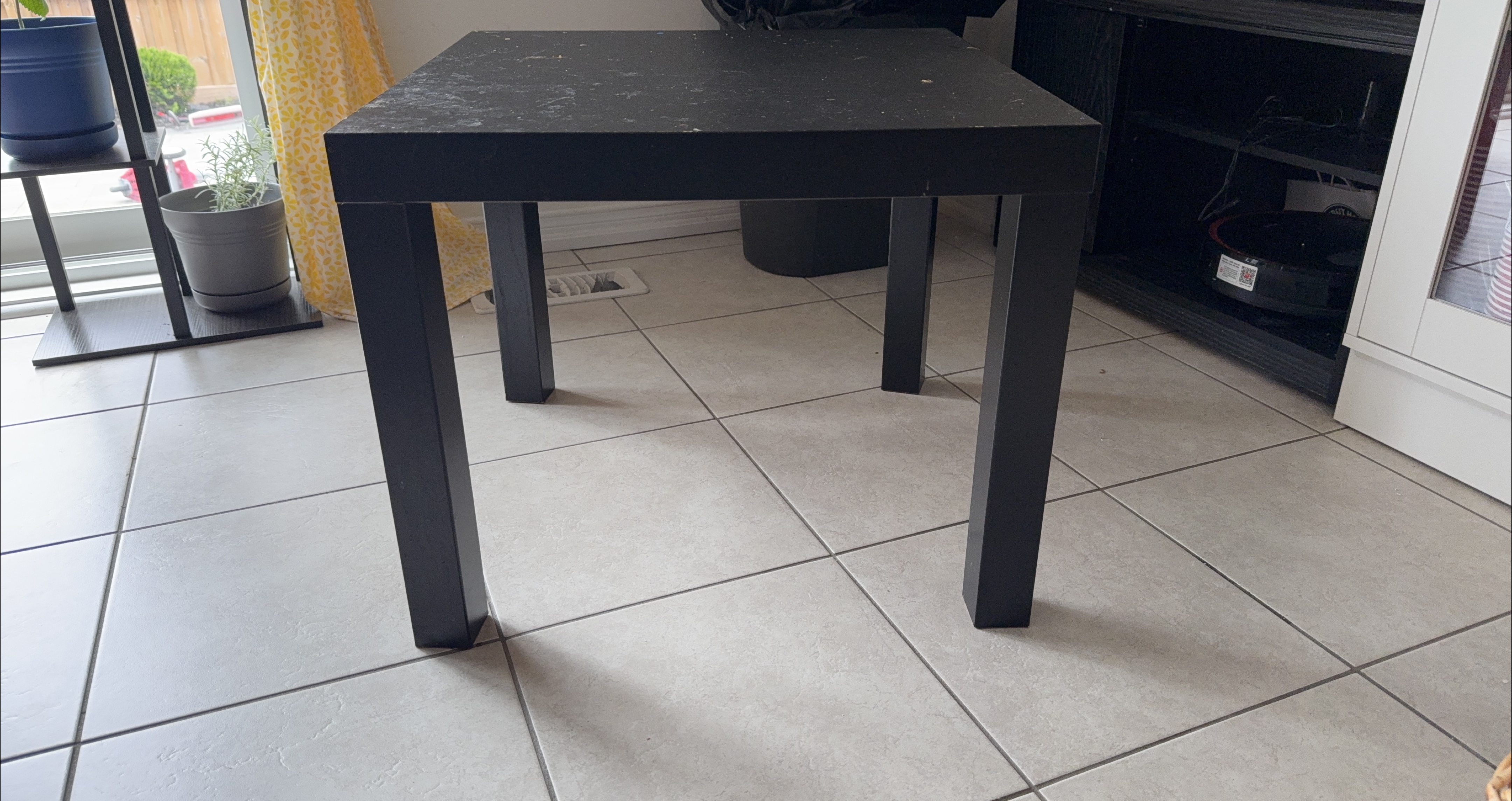 Black Square Side Table thumbnail